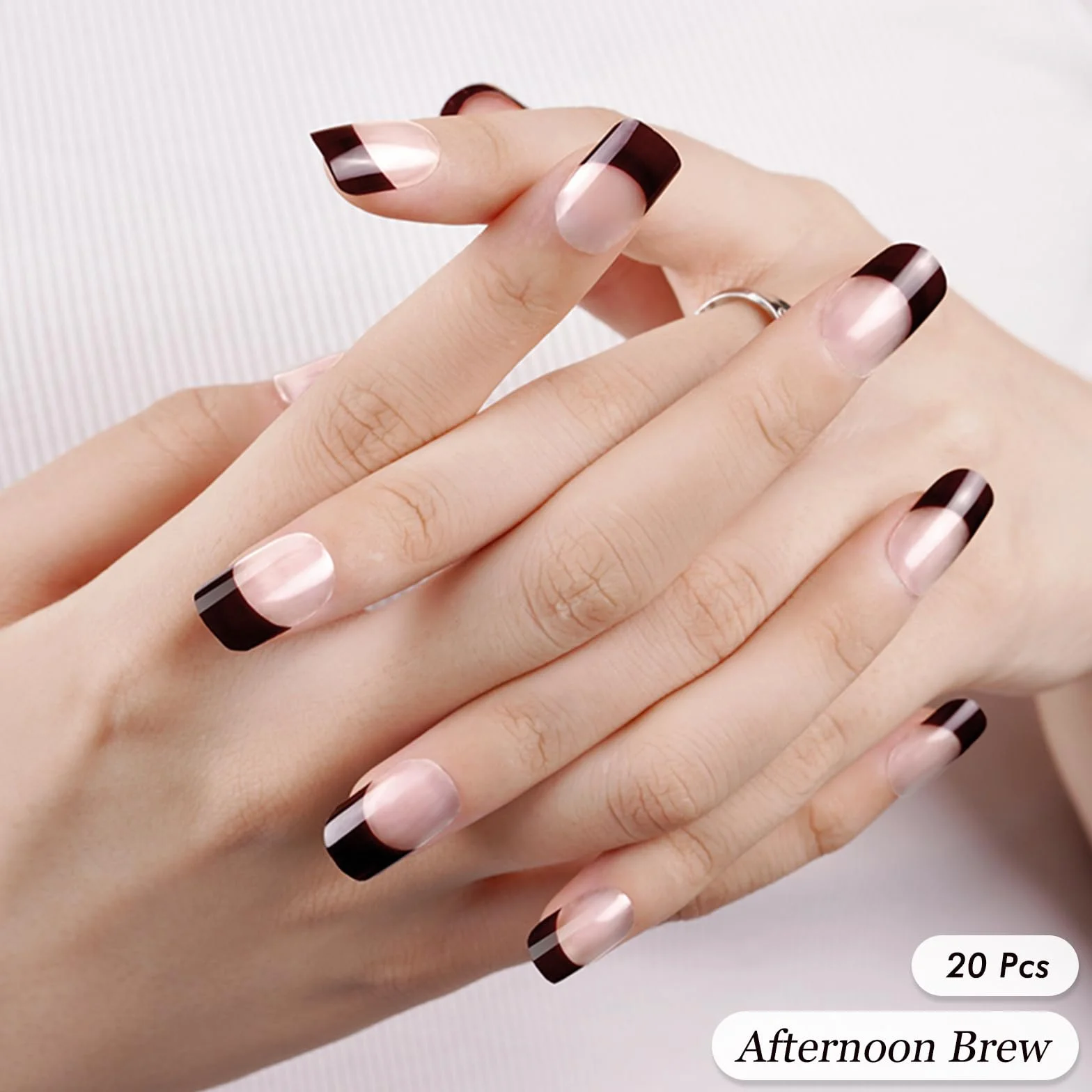 Żelowe paski do paznokci 20 szt. wodoodporne samoprzylepne naklejki do manicure francuskiego