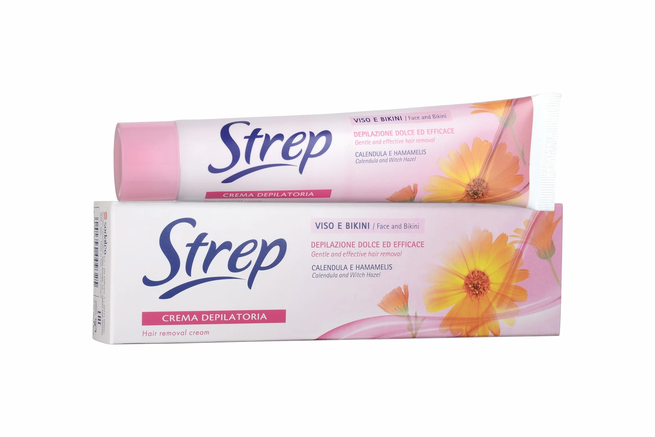 Strep - Crema Depilatoria Viso & Bikini, Azione Extra Delicata, Protettiva E Idratante - 75 ml - [confezione da 6]