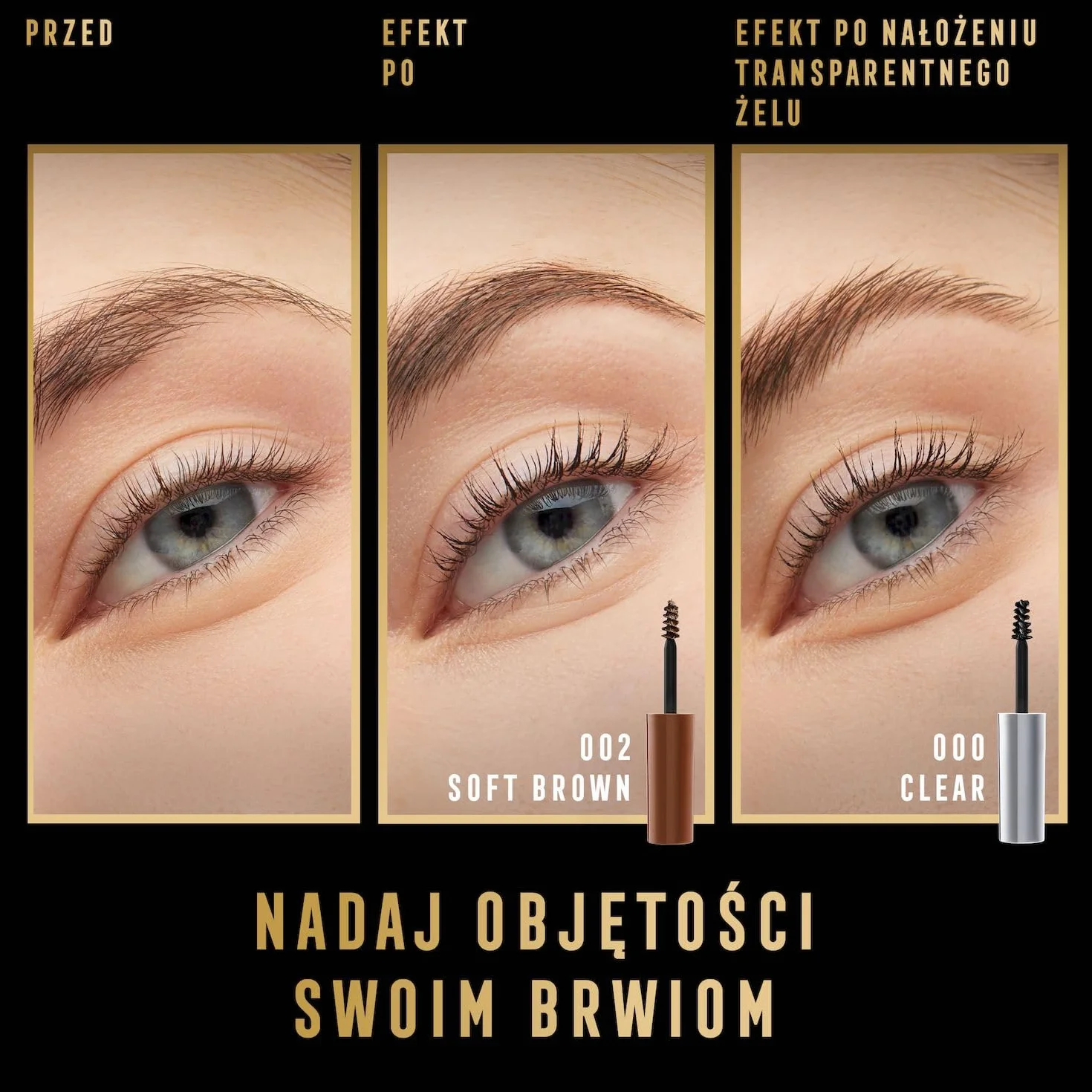 Max Factor 2000 Calorie Brow Gel stylizujący żel do brwi 02 Soft Brown