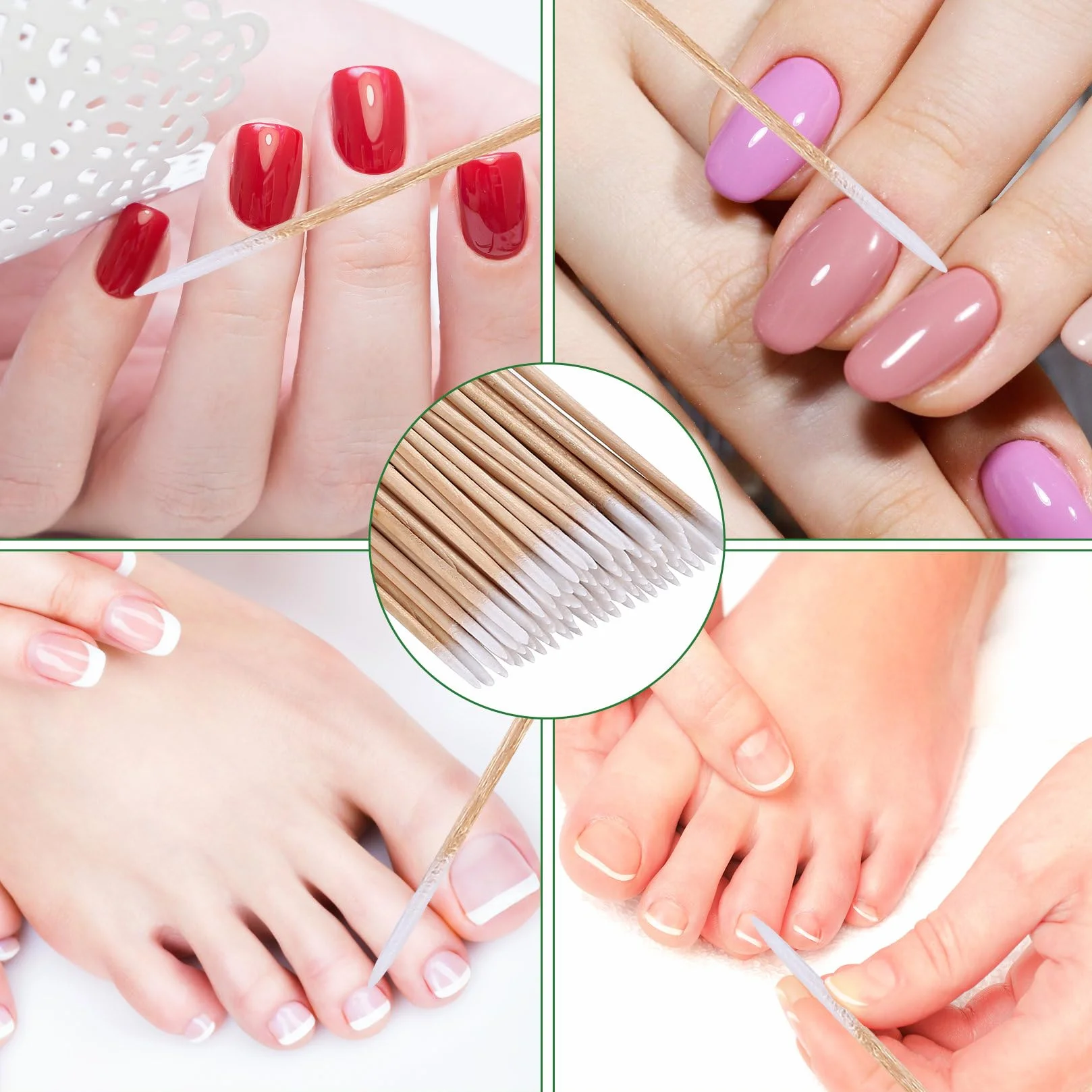 800 sztuk patyczków higienicznych do microblading z precyzyjną końcówką, pałeczki do czyszczenia, drewniane patyczki higieniczne, aplikatory do tatuażu, makijażu, paznokci, przedłużania rzęs (10 cm)