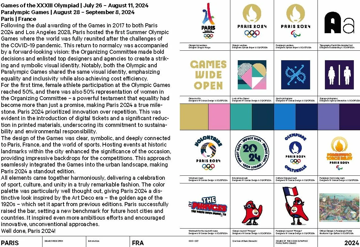 Olympic Games. Paris 2024: The Design