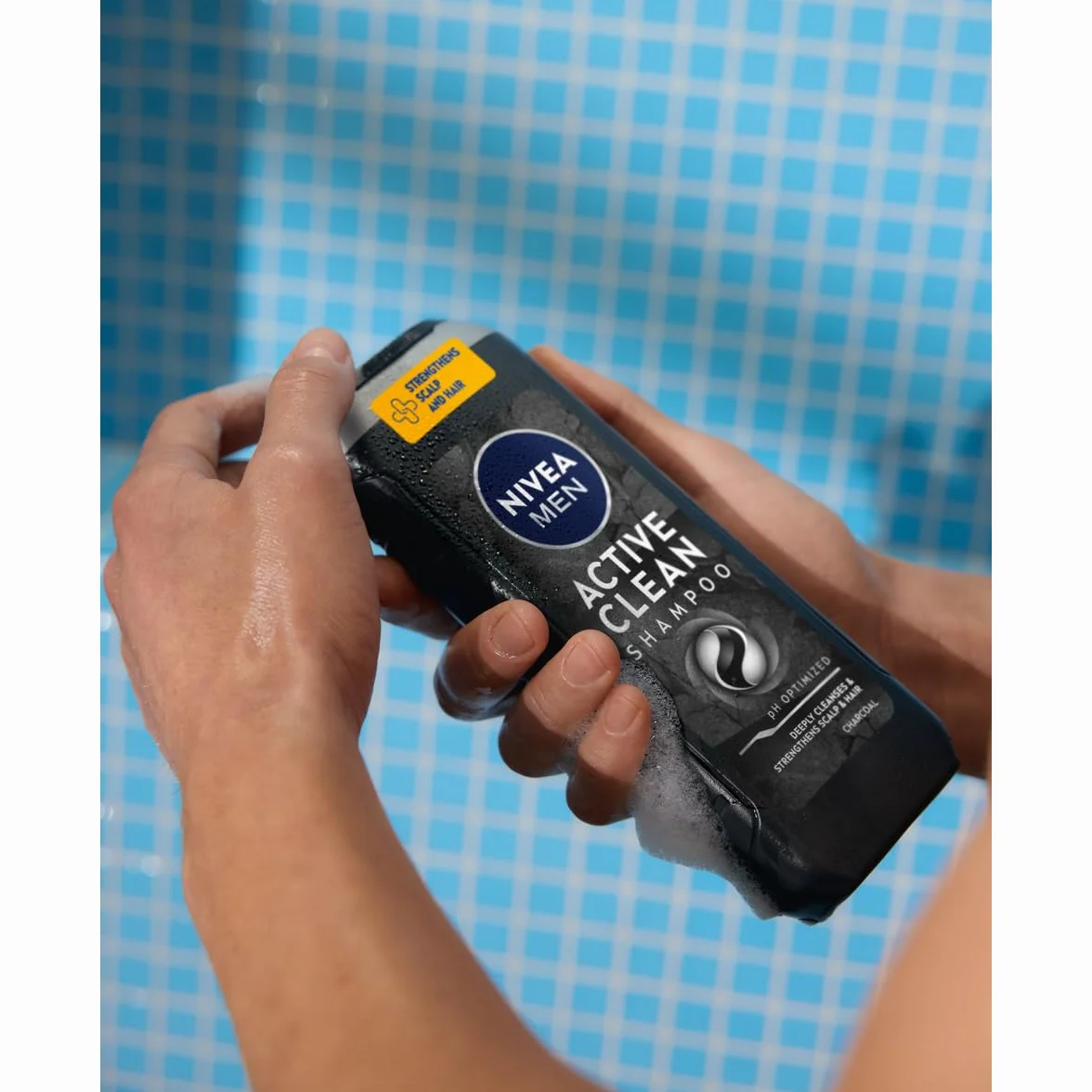 NIVEA MEN ACTIVE CLEAN Oczyszczający Męski Szampon do Włosów z Aktywnym Węglem 500 ml