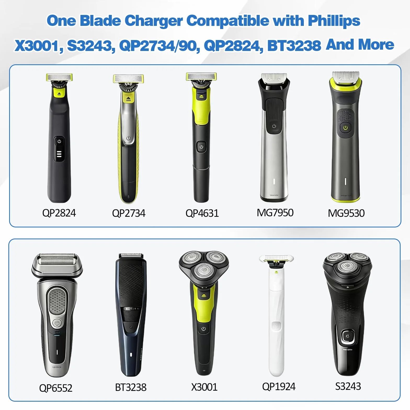 TNSLAND 2 adaptery USB C na golarkę, typ C do golarki, kabel do ładowania, konwerter 5 V, ładowarka USB C, zamiennik adaptera podróżnego, kompatybilny z Philips OneBlade 360 i Multigroom