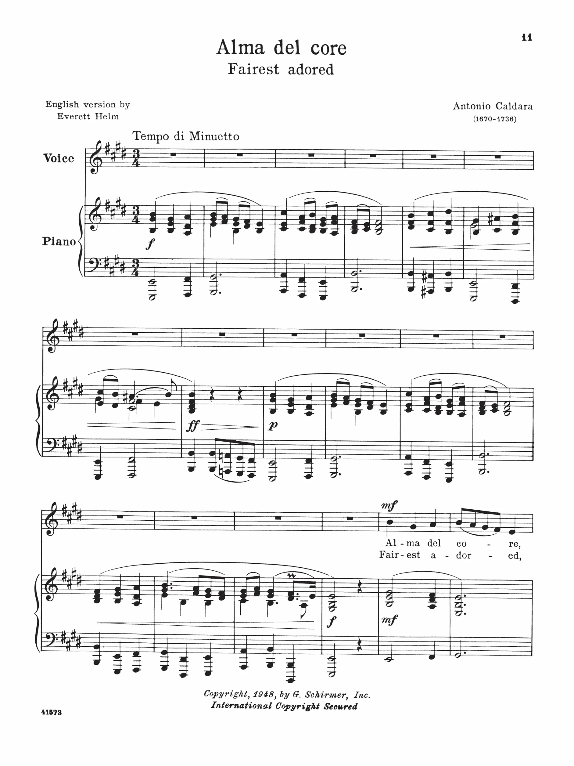 24 italian songs & arias - medium low voice of the seventeenth and eighttennth centuries: Schirmer Library of Classics Volume 1723 Medium Low Voice Book Only