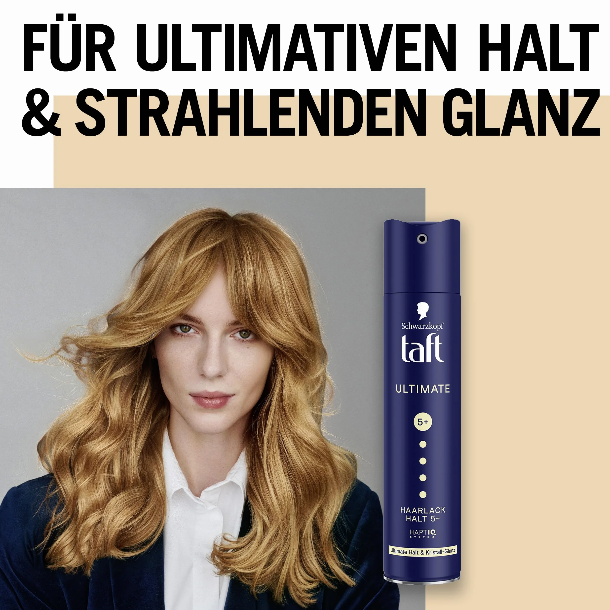 Schwarzkopf Taft Ultimate lakier do włosów (250 ml), trwałość 5+ + stylizacja włosów, lakier do wszystkich rodzajów włosów, najwyższa przyczepność i krystaliczny połysk, wegańska formuła