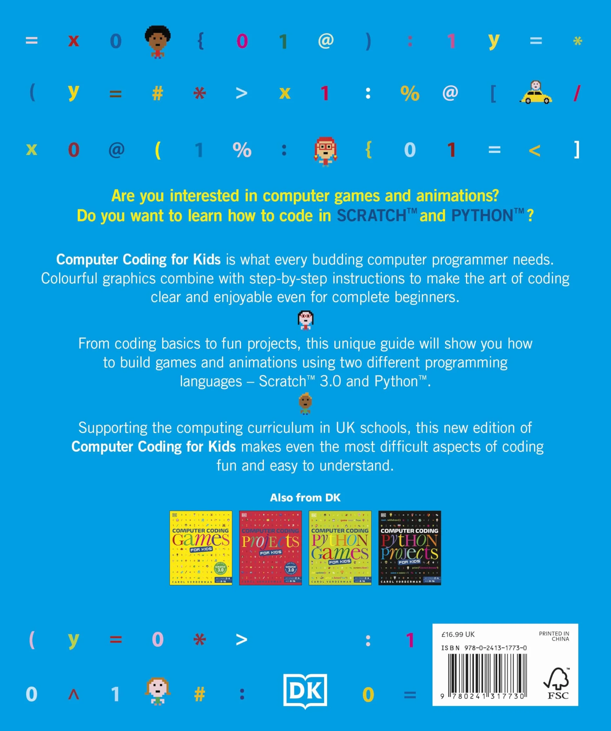 Computer Coding for Kids: A unique step-by-step visual guide, from binary code to building games