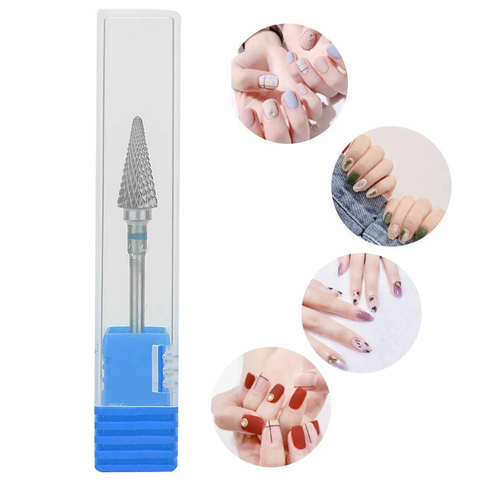 Elektryczne Wiertła do Paznokci Stal Wolframowa Manicure Pedicure Głowica Szlifierska