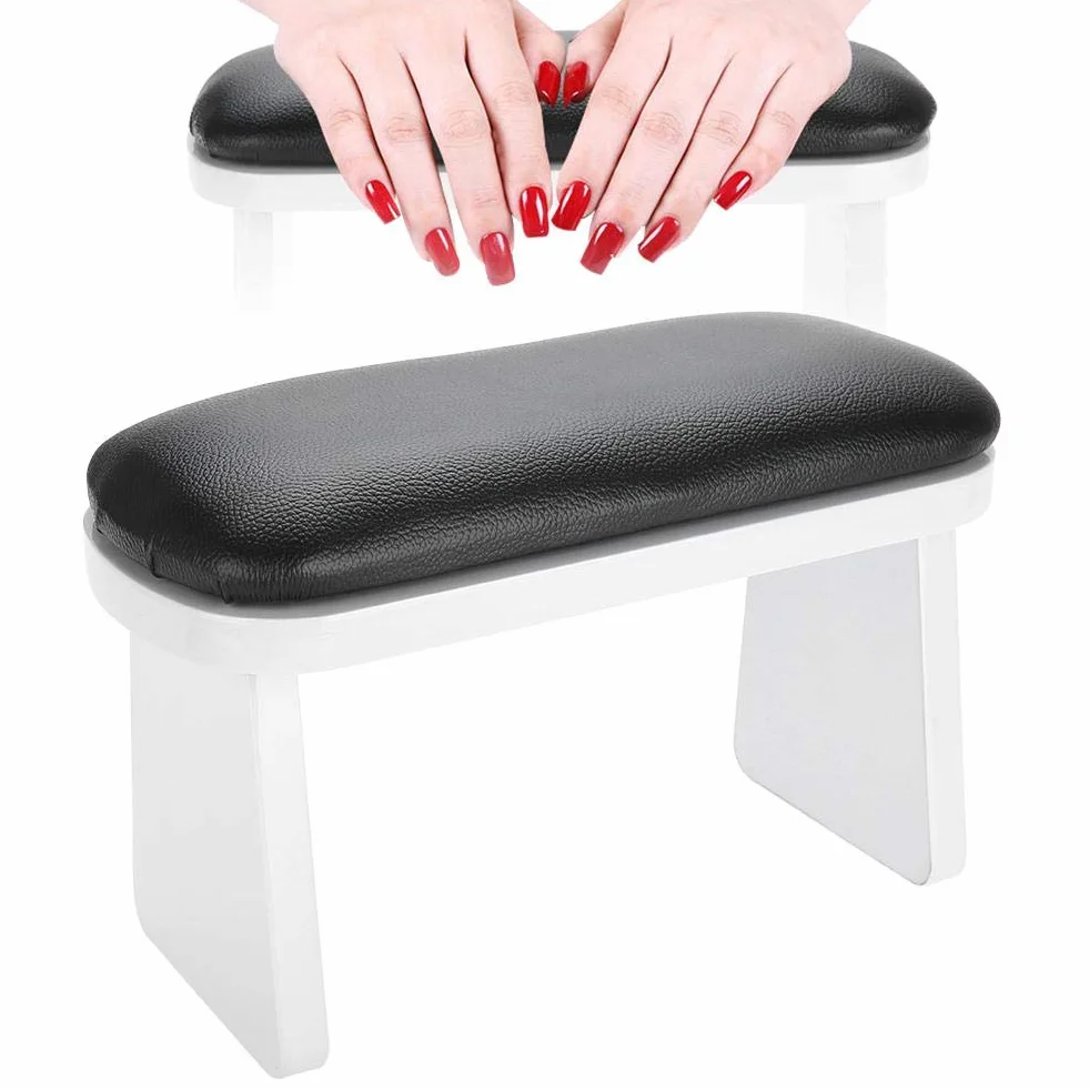 Poduszka ręczna do manicure miękka 30x15x15 cm czarny