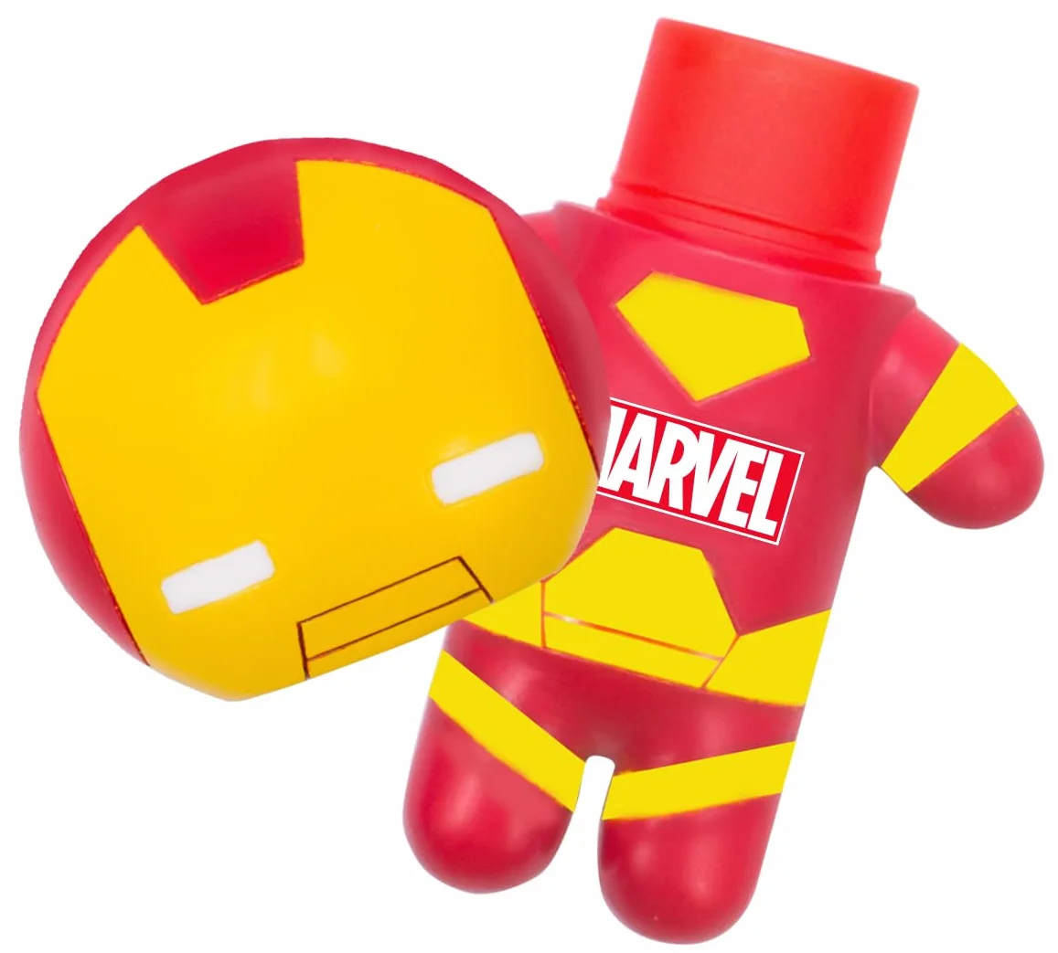 Lip Smacker Marvel Collection, Balsam do ust Iron Man dla dzieci, Balsam do ust o smaku z breloczkiem, Nawilżający i odświeżający, Jedno opakowanie blisterowe