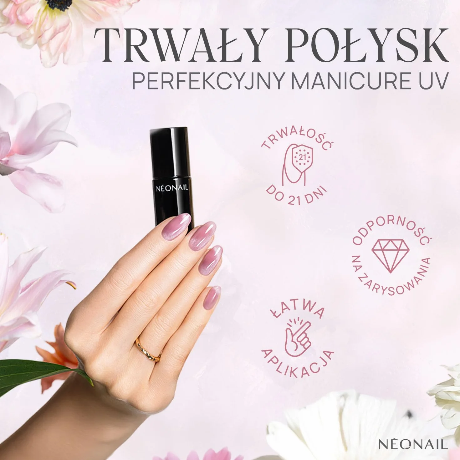 NÉONAIL Lakier hybrydowy do paznokci Brzoskwiniowy Apricot Blossom 7,2 ml UV LED