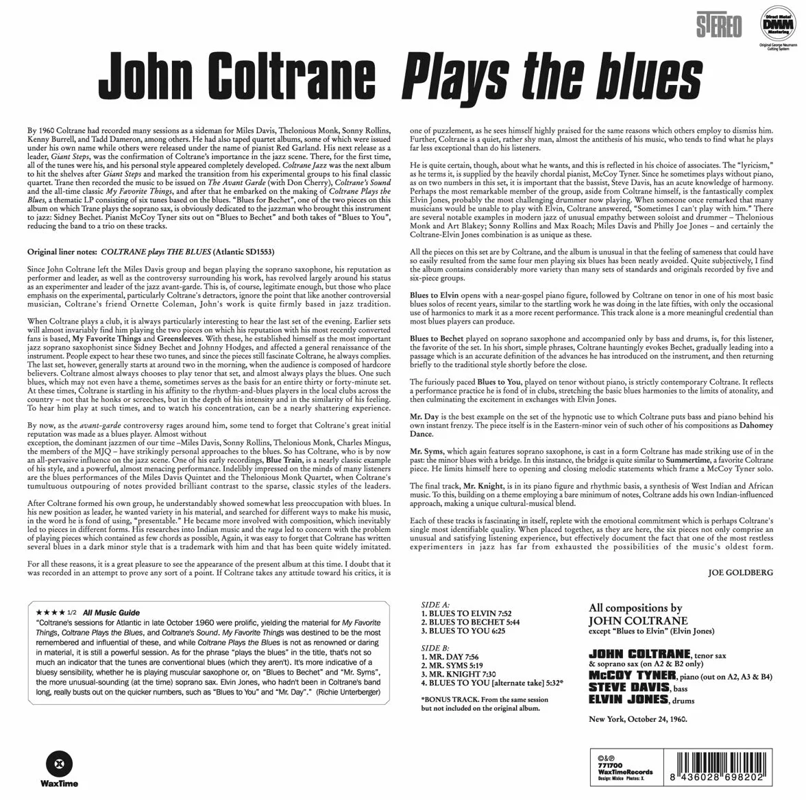 Coltrane Plays The Blues