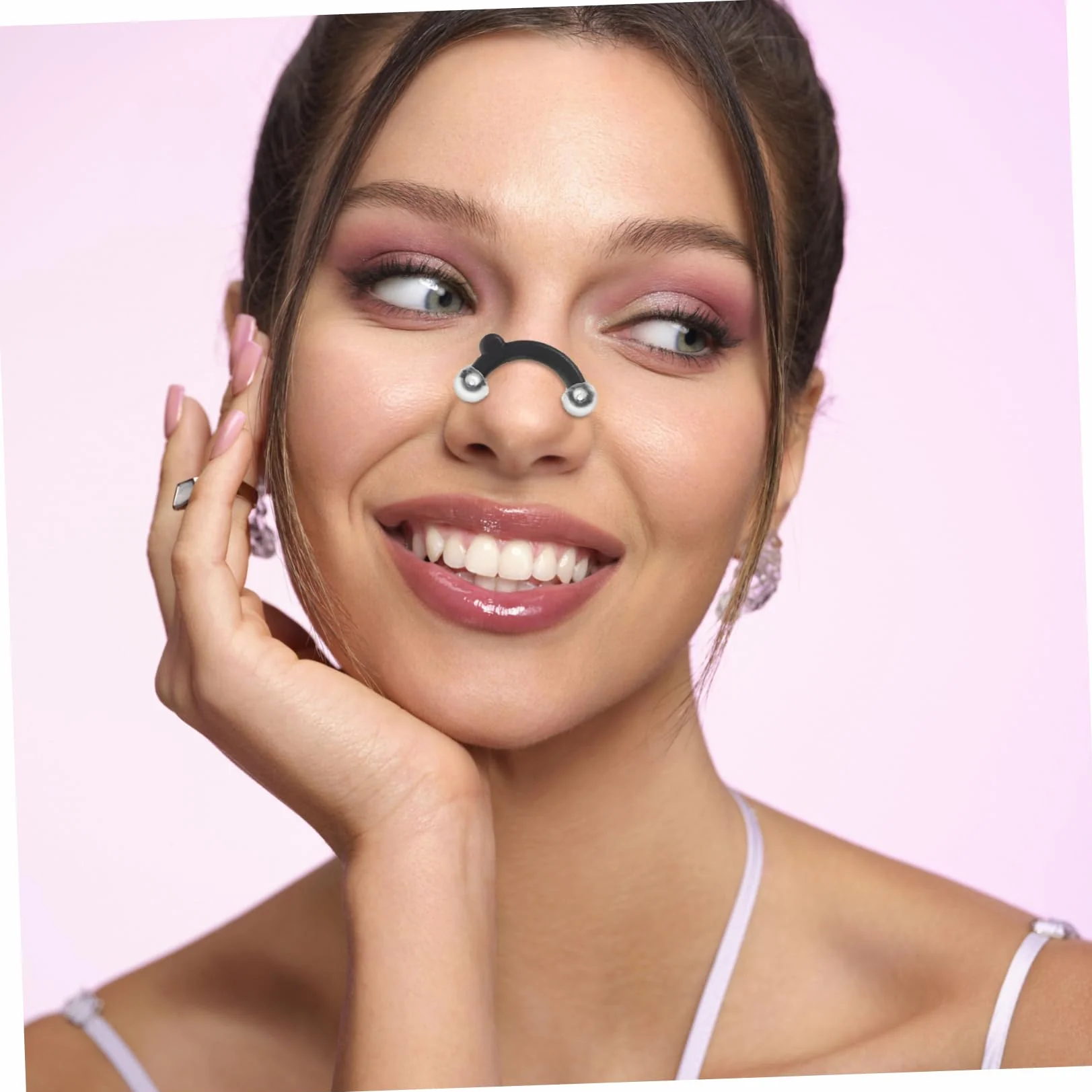 1 Zestaw Nasal Beauty Device Lifting Clip Inserts Nose Straightener Invisible Nose Lifter Nose Lifting Clip Dla Kobiet Nose Sculpting Device Beauty Nose Shaper Nose Job Shaper