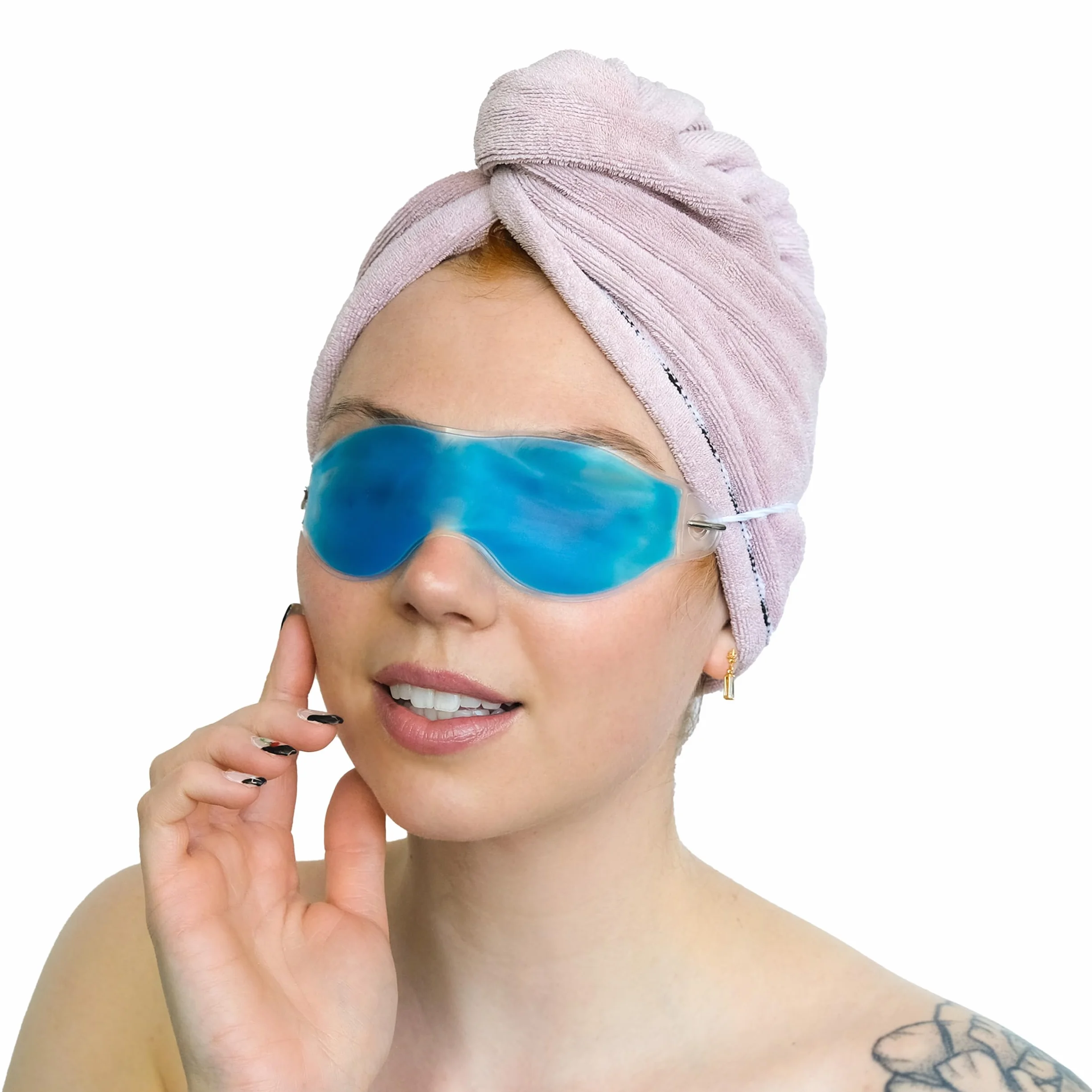 TRIXES Żelowa maska na oczy do relaksu, terapia zimna, terapia cieplna, maska wellness