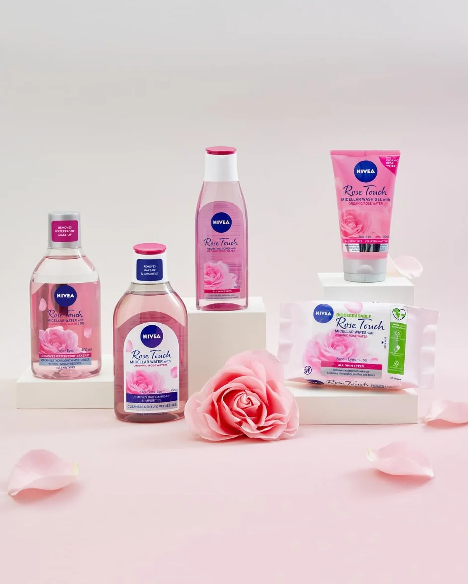 NIVEA Rose Touch Dwufazowy płyn micelarny z wodą różaną 400 ml