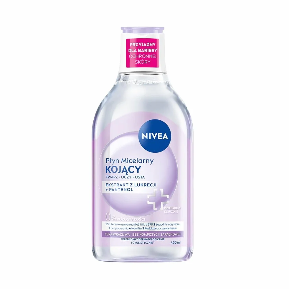 NIVEA Kojący płyn micelarny dla cery wrażliwej z Kompleksem Aminokwasowym i Dekspantenolem 400 ml
