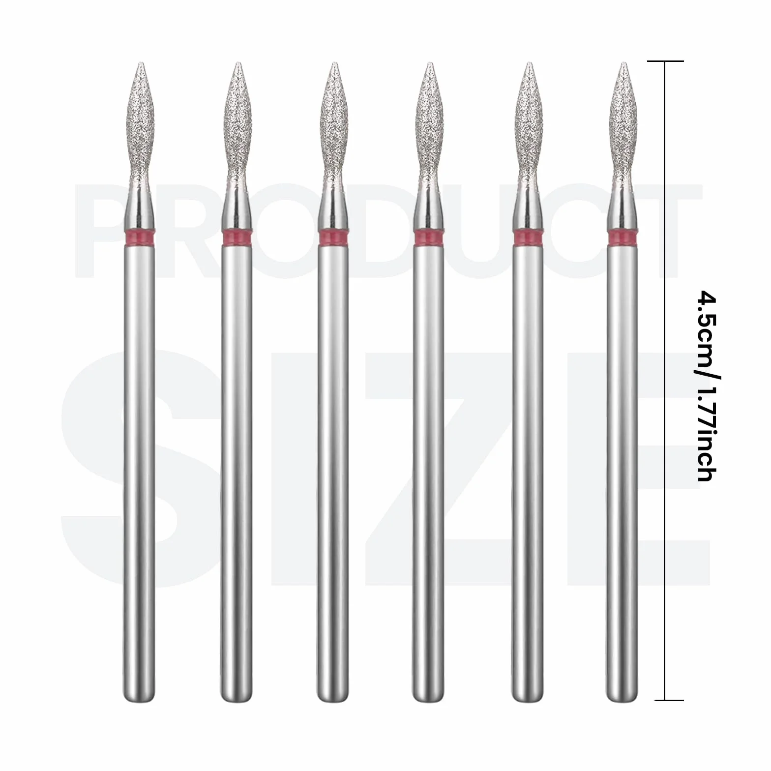 Lusofie 6-częściowy zestaw bitów do usuwania skórek z węglika spiekanego 3/81.3 cm wiertła do paznokci manicure pedicure