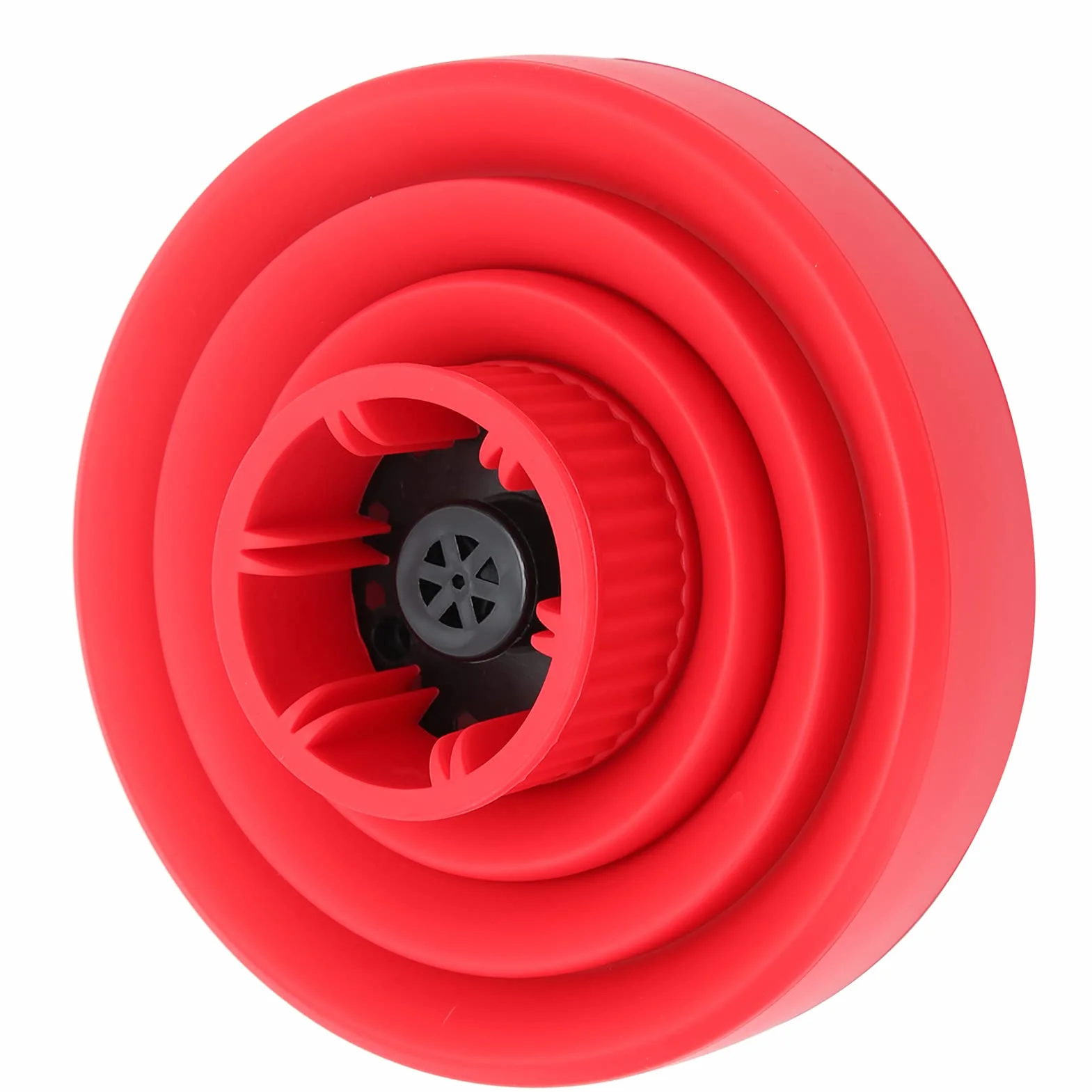 Generic Uniwersalny Składany Dyfuzor do Suszarki do Włosów dla Idealnej Kręconej Fryzury Przenośny Składany Dyfuzor Podróżny Suszarek Włosów 4-5cm (czerwony)