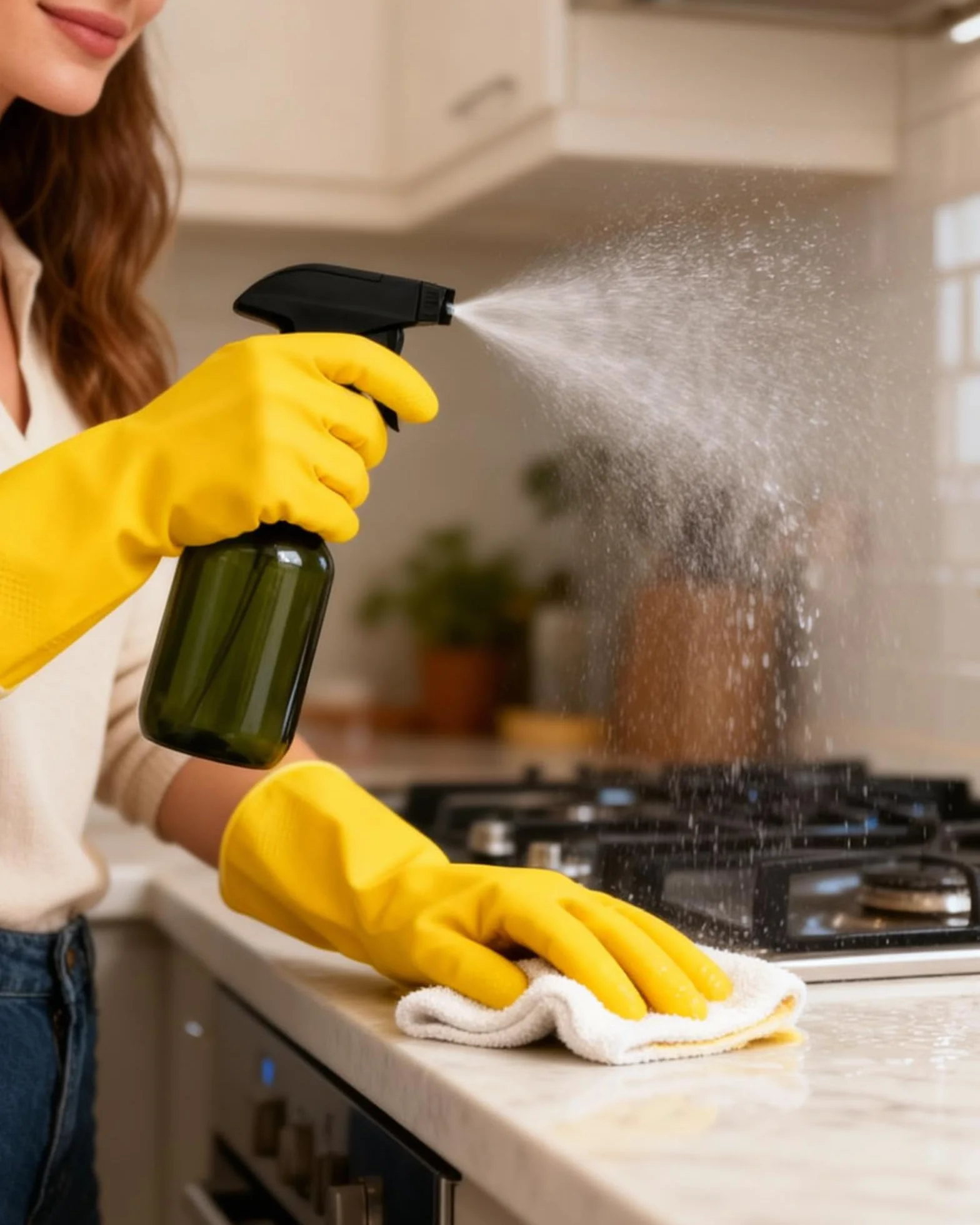Butelki z Rozpylaczem 2 Sztuki 300 ml Spryskiwacze z Regulowaną Dyszą Antykapkową
