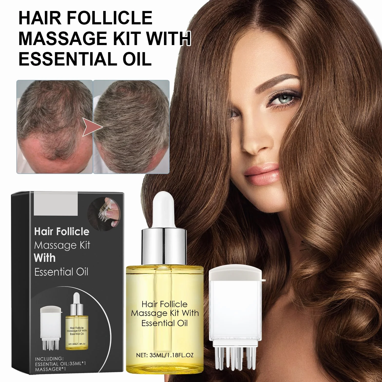 Serum na porost włosów z aplikatorem do skóry głowy 35 ml