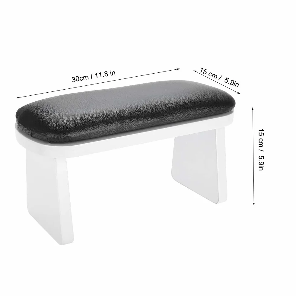 Poduszka ręczna do manicure miękka 30x15x15 cm czarny