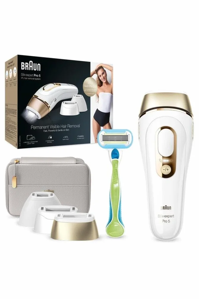 Braun Silk·expert Pro 5 PL5257 IPL do usuwania włosów z głowicą szeroką i precyzyjną