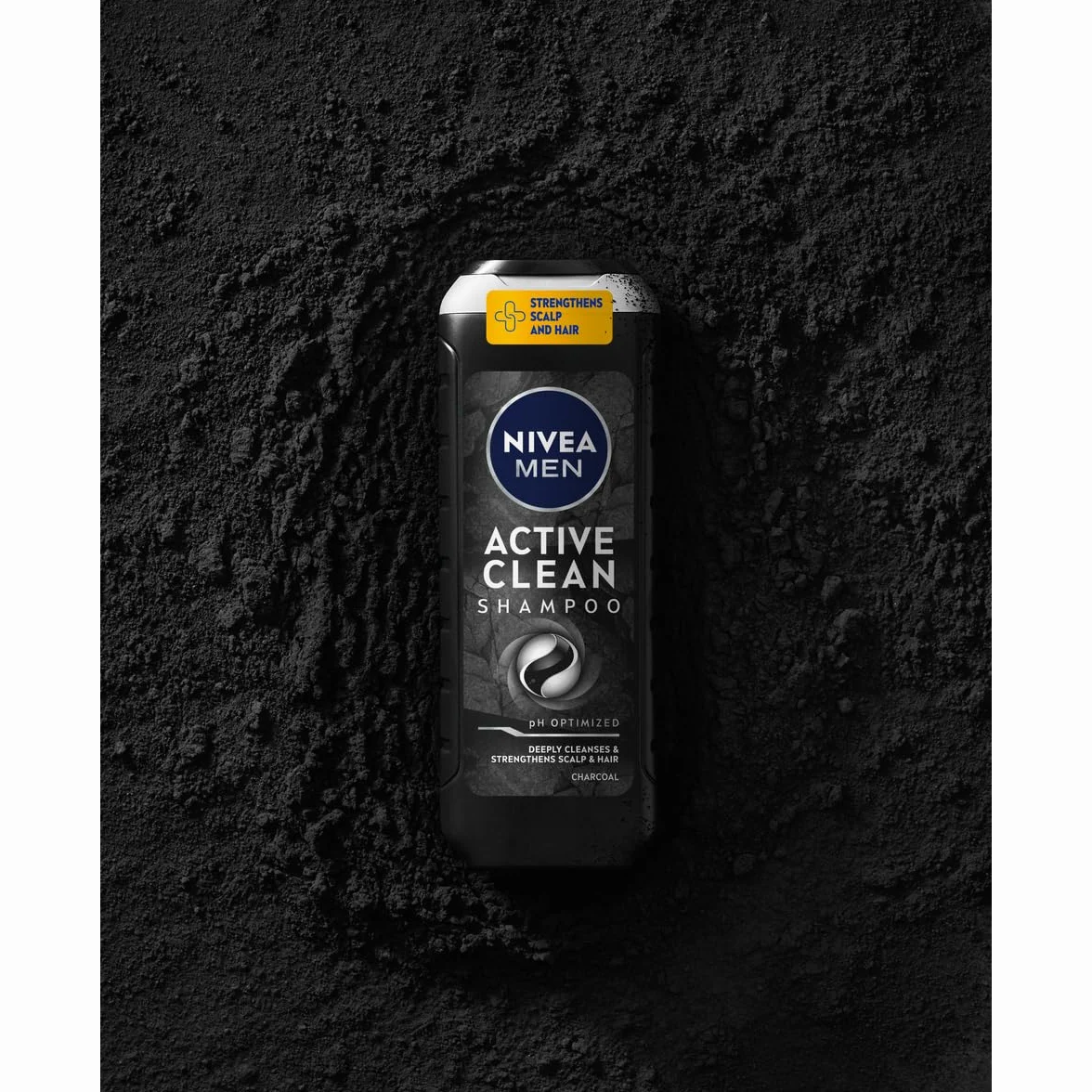 NIVEA MEN ACTIVE CLEAN Oczyszczający Męski Szampon do Włosów z Aktywnym Węglem 500 ml