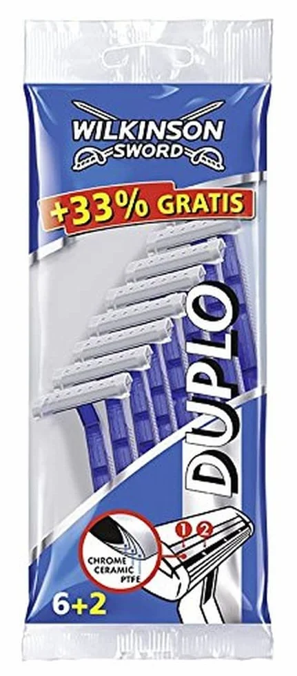 Wilkinson Sword Duplo męska golarka jednorazowa, 6+2 szt., 1 opakowanie