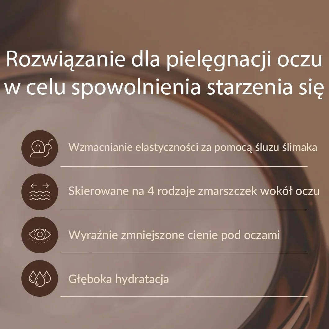 [MIZON] SNAIL REPAIR EYE CREAM (25 ml) Koreańska pielęgnacja - Regenerujący krem pod oczy - Przeciw starzeniu i Korektorom - Połysk i Twardość - Ekstrakt ze ślinienia ślimaka