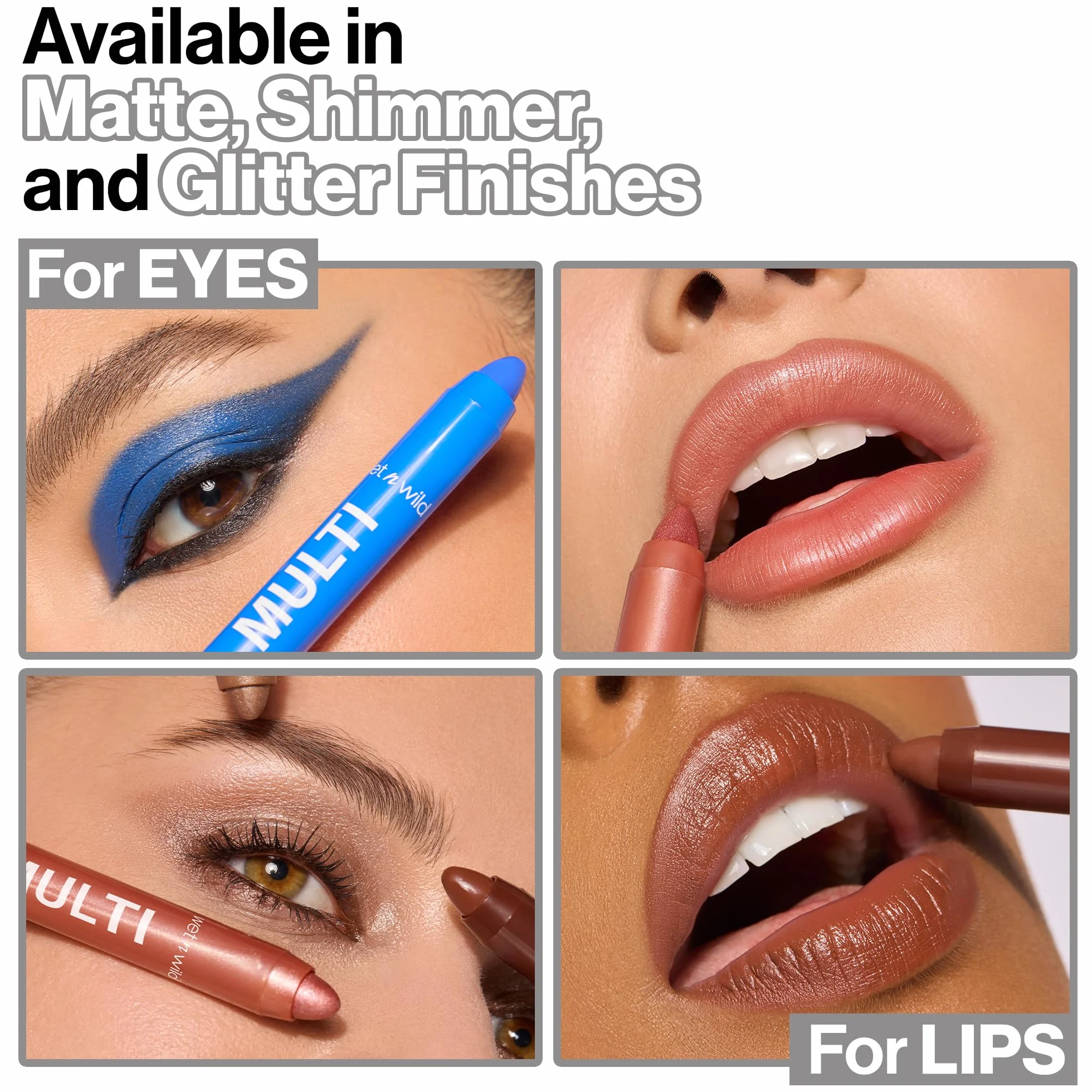 Wet n Wild, 3-in-1 Color Icon Multi-Stick for Eyes, Cheeks and Lips, Infused with Argan Oil and Vitamin E, Apply as Eyeliner, Eyeshadow, Blush or Contour, Snowy Skies