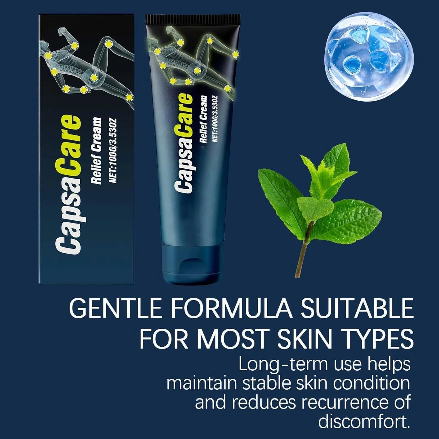Mavetto Neuropatia Relief Cream, krem do stóp Mavetto, krem na neuropatię Capsacare, naturalne składniki, na stopy, dłonie, ramiona i szyję