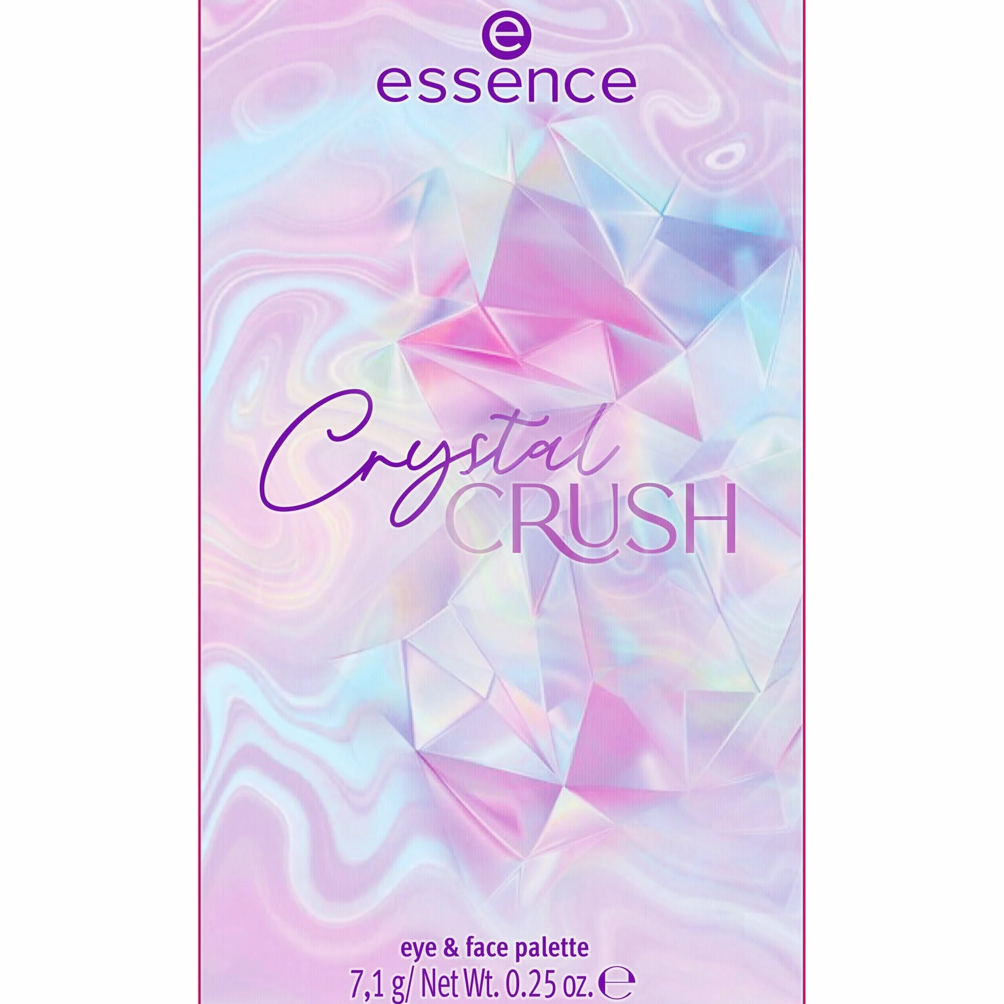 essence Paleta do oczu i twarzy CRYSTAL CRUSH, natychmiastowy wynik, lśniący, matowy (7.1g)