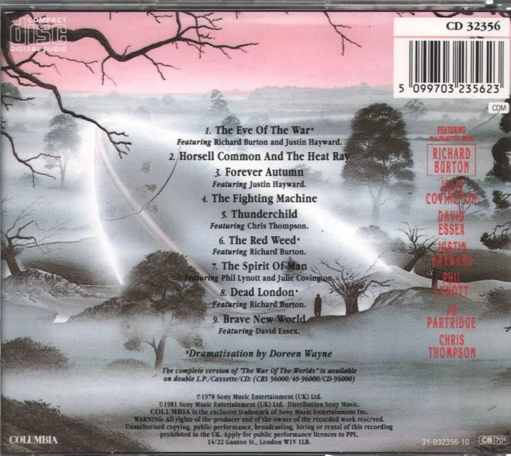 Highlights From Jeff Wayne's Musical Version Of The War Of The...