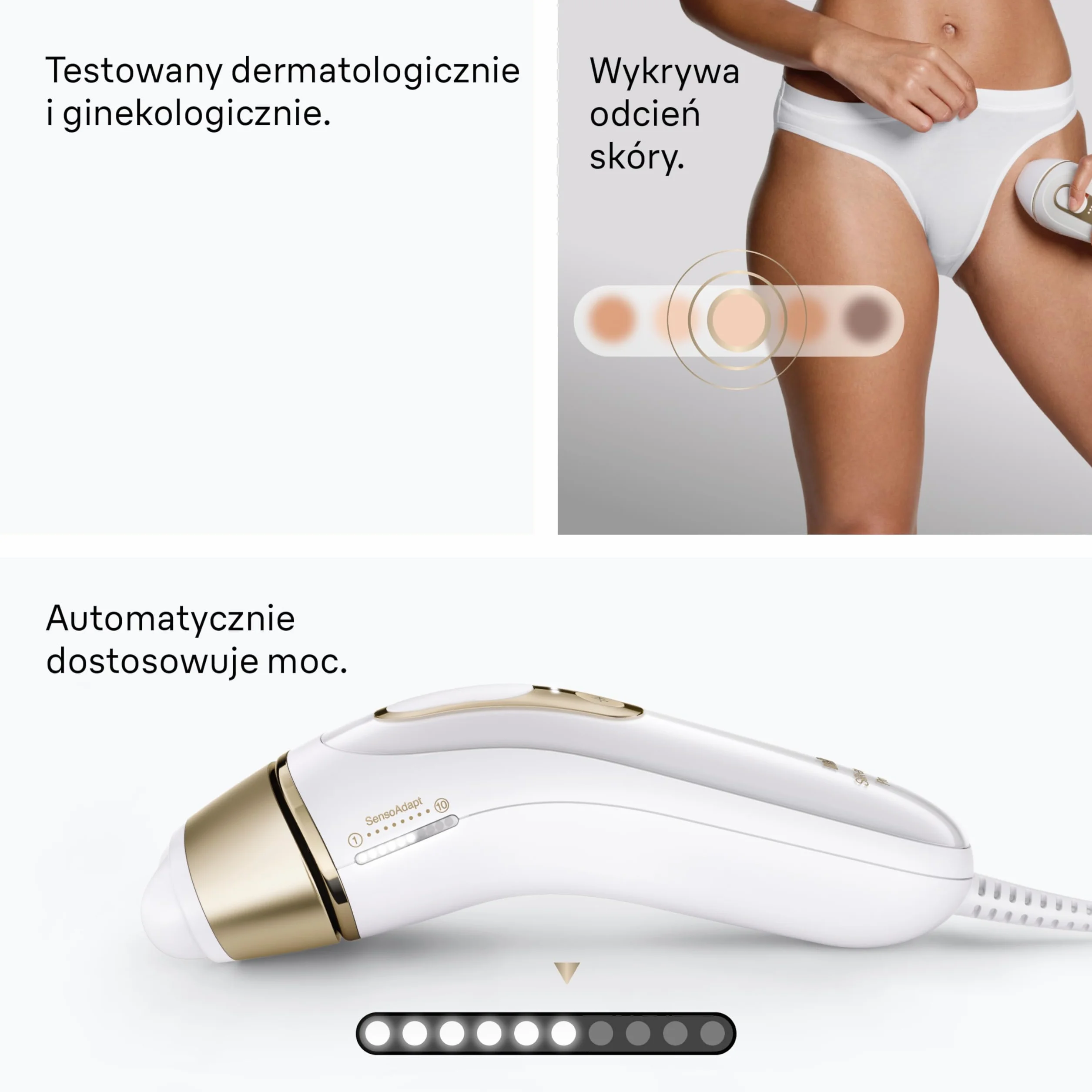Braun IPL Smart Silk·expert Pro 5, Laserowe Usuwanie Owłosienia w Domu, Trwała Depilacja, Z Saszetką, 2 Nasadkami, PL5210