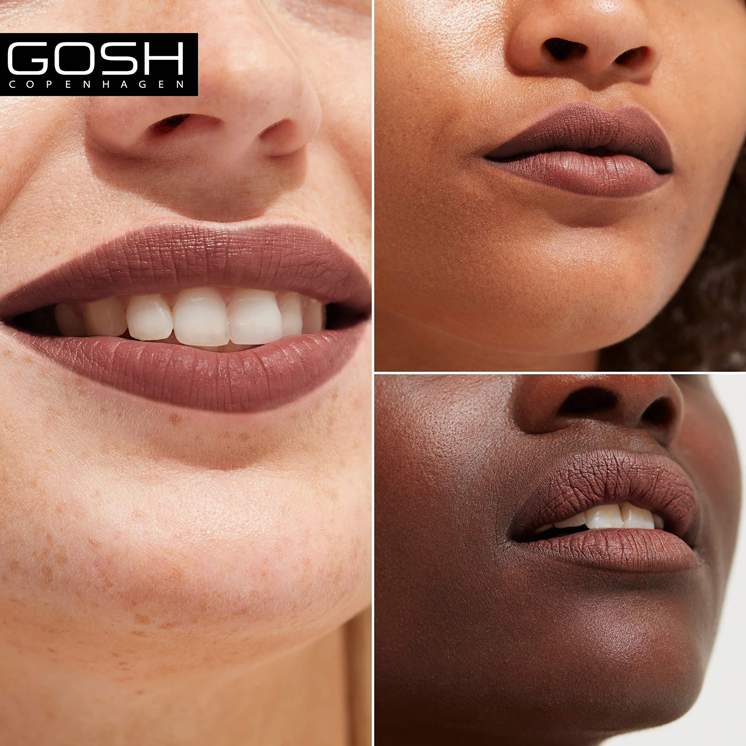 GOSH Lipstick Luxury Nude Intense Shades Natural Lips Nawilżająca Szminka Trwała Wegańska 003