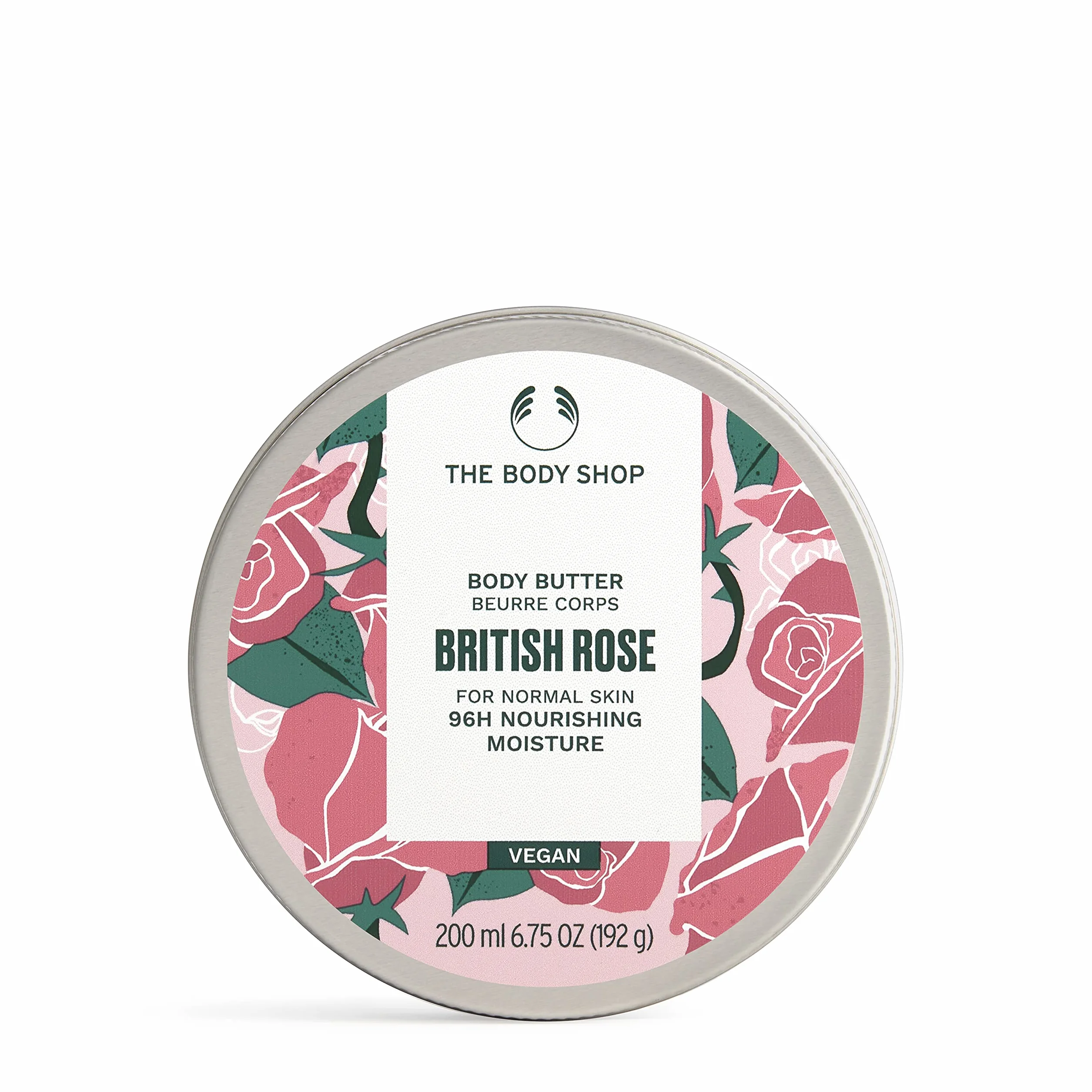 The Body Shop British Rose masło do ciała, 24 h, 1 opakowanie (1 x 1136 sztuk)