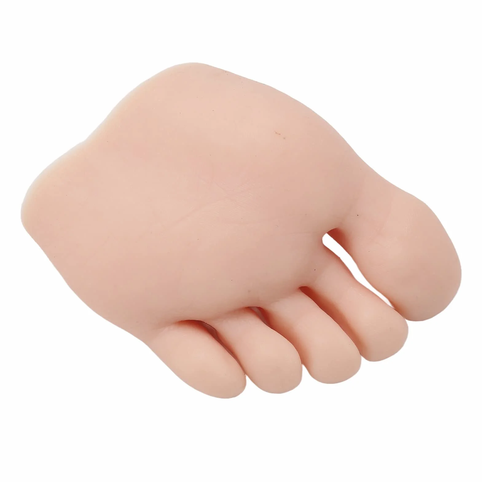 Praktyka Fake Foot Model, Silicone Fake Foot Tool, Prosthetic Manicure Training Display, Mannequin Feet (Lewy)