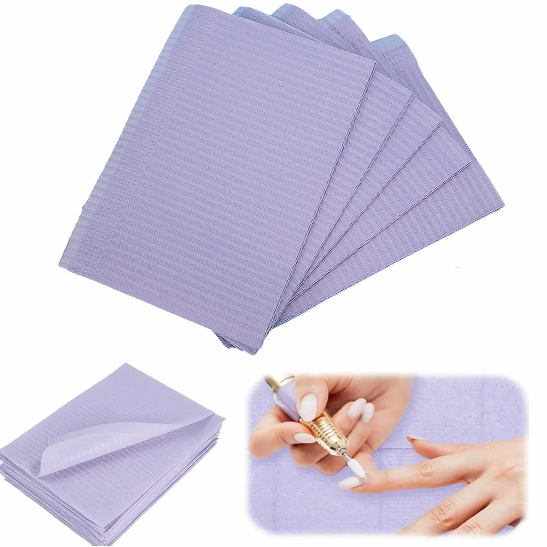 Jednorazowe podkładki do paznokci, mata stołowa wodoodporna do manicure, papierowa mata Protector 125 szt.
