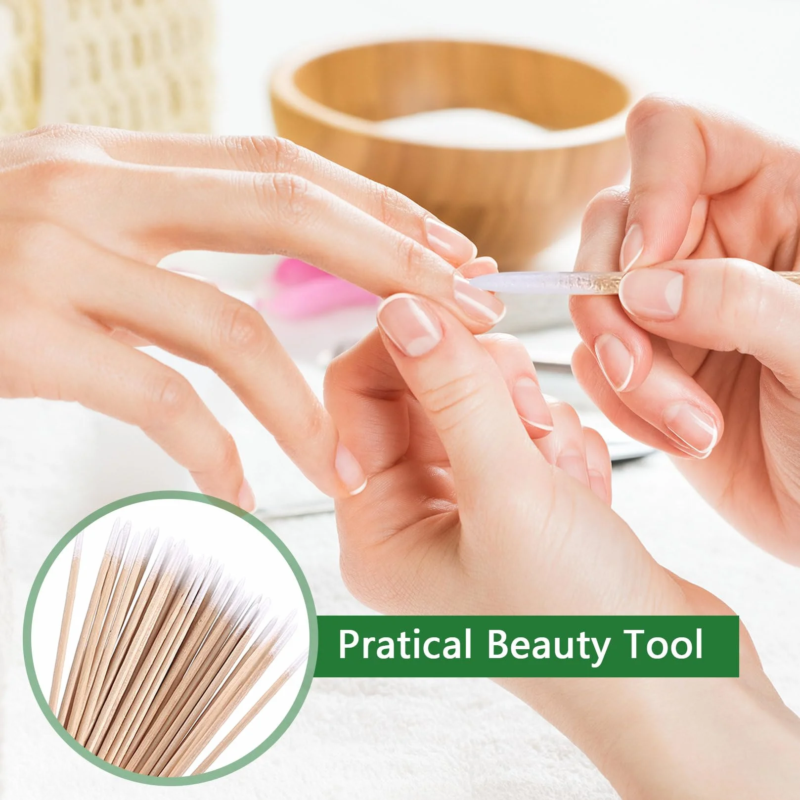 800 sztuk patyczków higienicznych do microblading z precyzyjną końcówką, pałeczki do czyszczenia, drewniane patyczki higieniczne, aplikatory do tatuażu, makijażu, paznokci, przedłużania rzęs (10 cm)