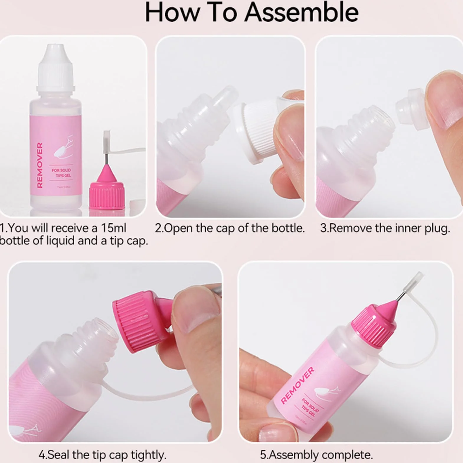 Nail Remover – 15ml Press on Glue Remover, Chip-Resistant Professional Dissolver Gel, Easy to Use Manicure Tool, Youth Friendly Nail Repair Accessory for Bridal Travel Home