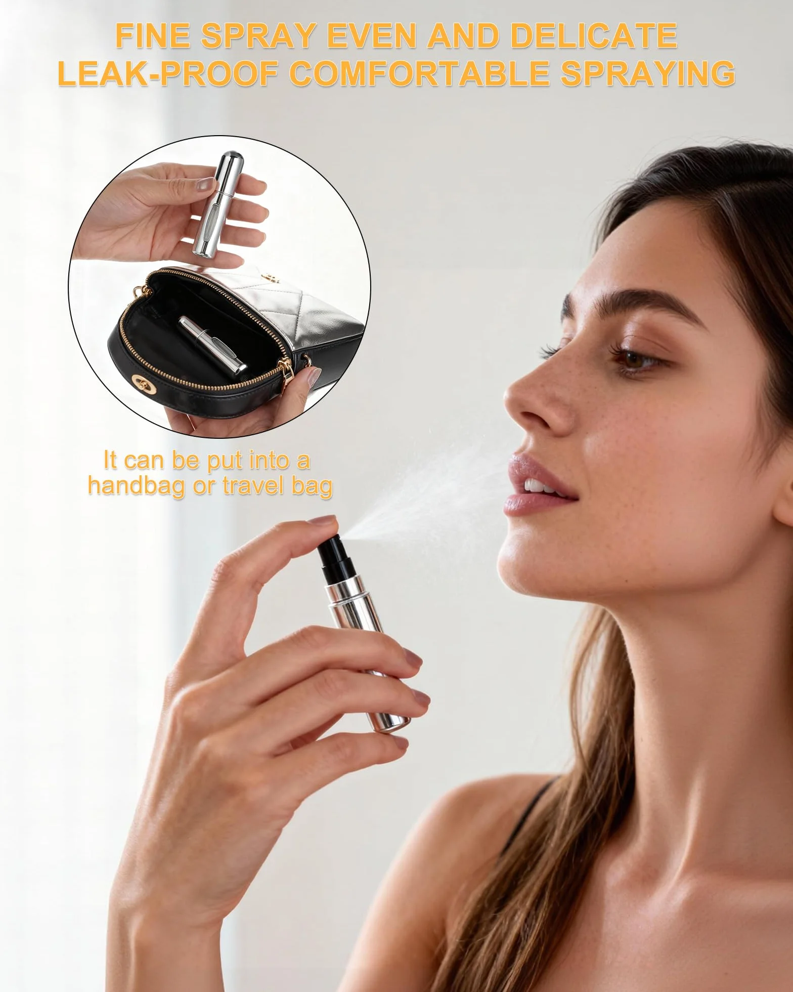 Butelka Perfum 5 Sztuk Rozpylacz 5ml Miniaturowy Przenośny Z Widocznym Poziomem