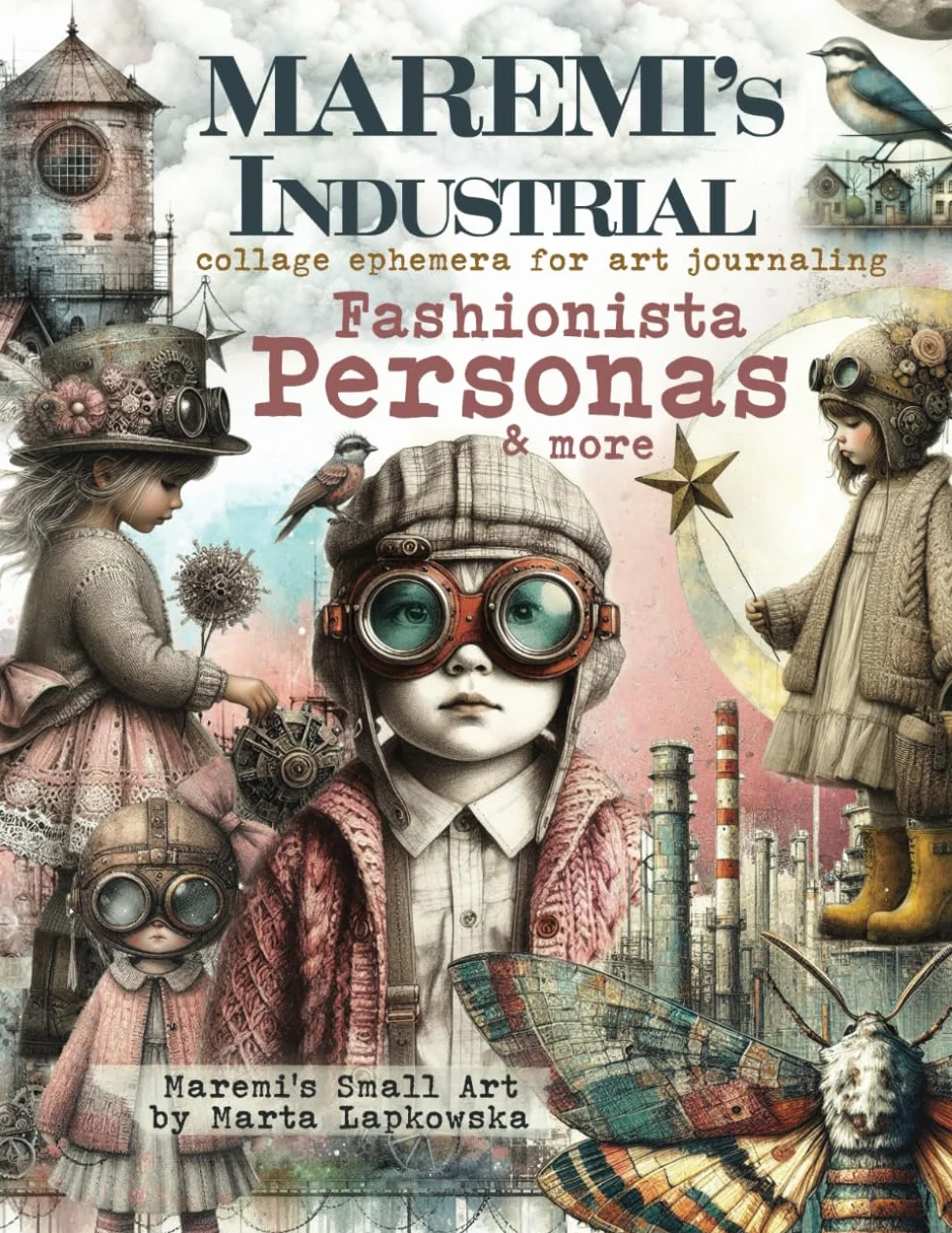 MAREMI'S Industrial collage ephemera for art journaling FASHIONISTA PERSONAS & more: 150+ images of kids, people, houses & backdrops