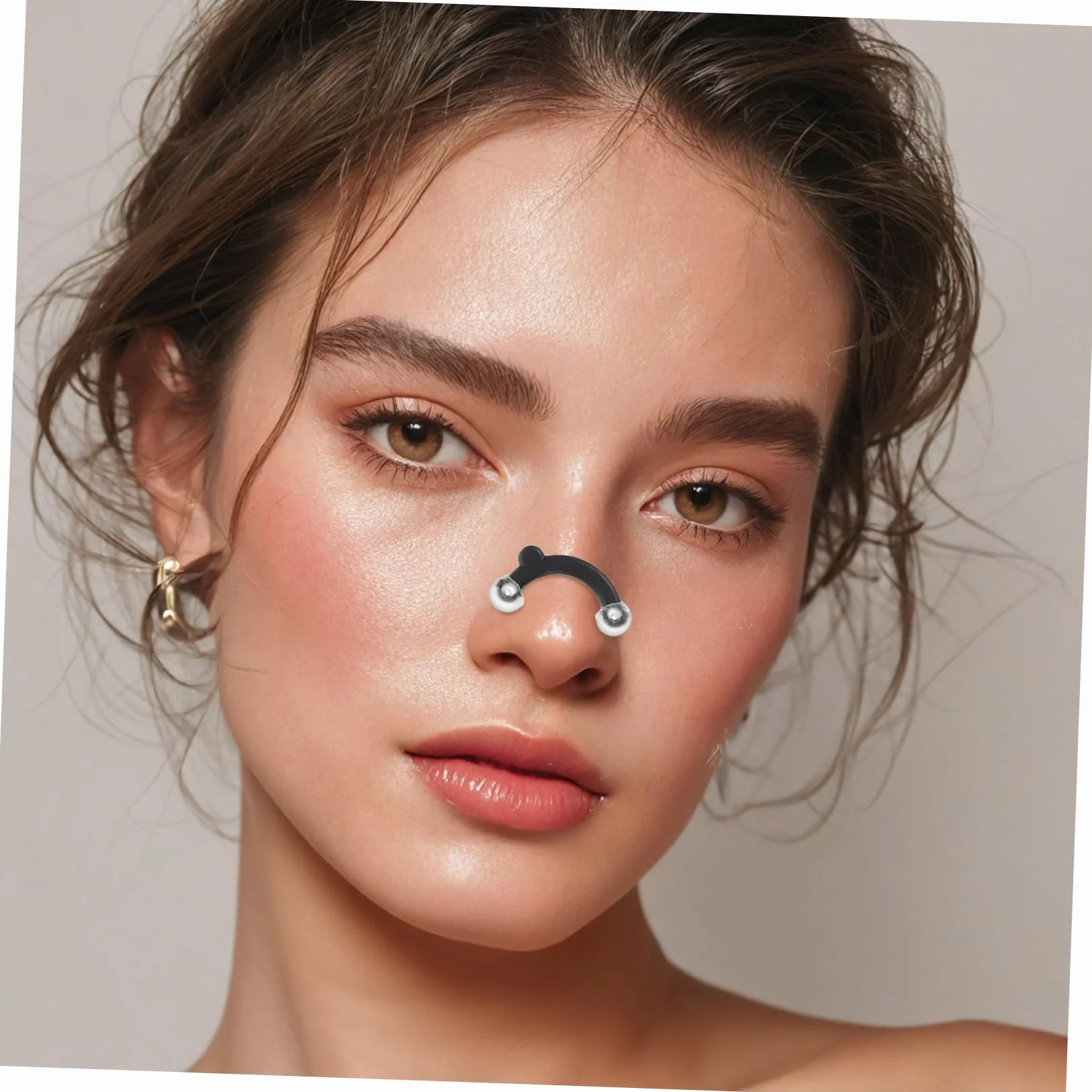 1 Zestaw Nasal Beauty Device Lifting Clip Inserts Nose Straightener Invisible Nose Lifter Nose Lifting Clip Dla Kobiet Nose Sculpting Device Beauty Nose Shaper Nose Job Shaper