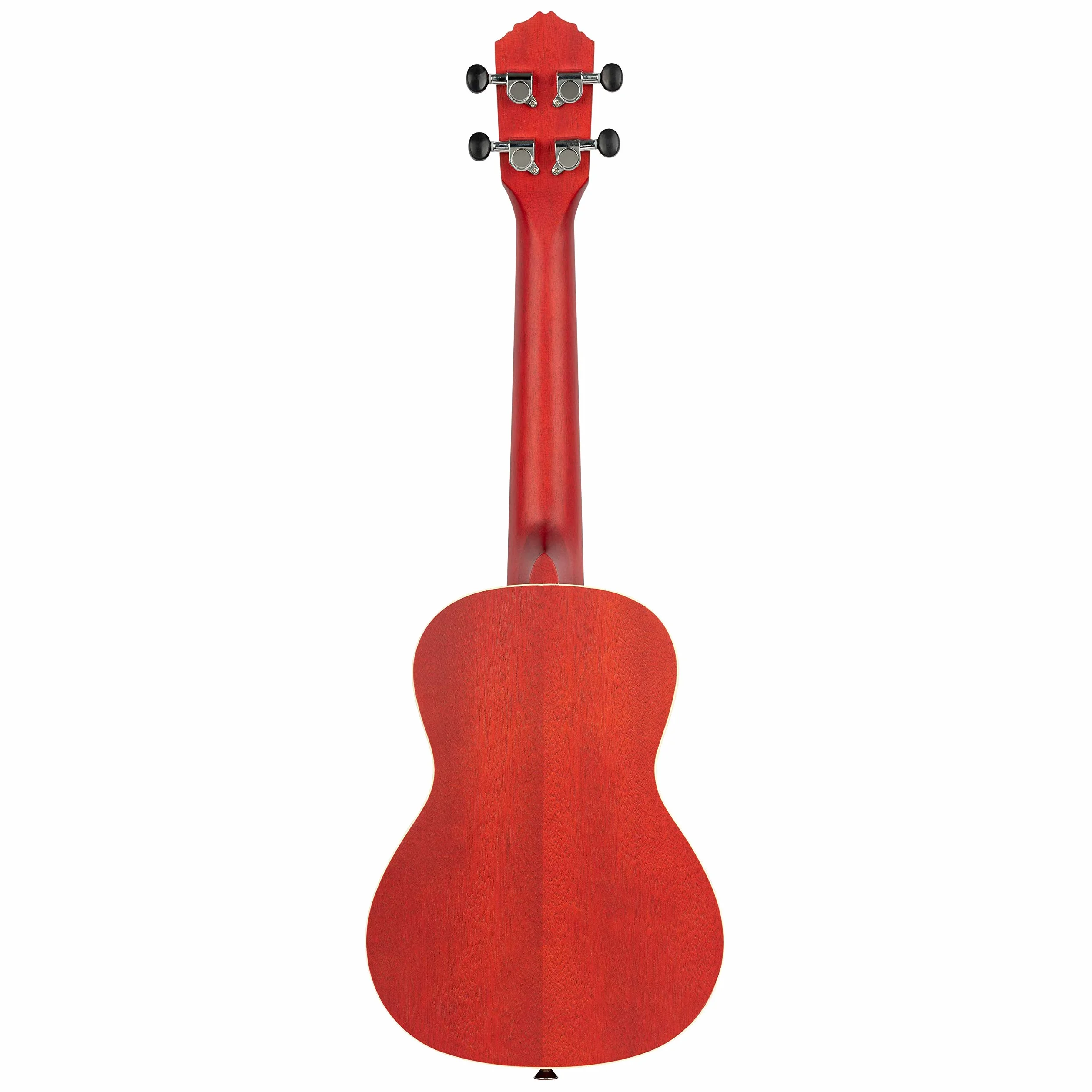 Ortega Guitars Akustyczne Ukulele Koncertowe – Seria Earth – Okoume, Kolor Czerwony (RUFIRE)
