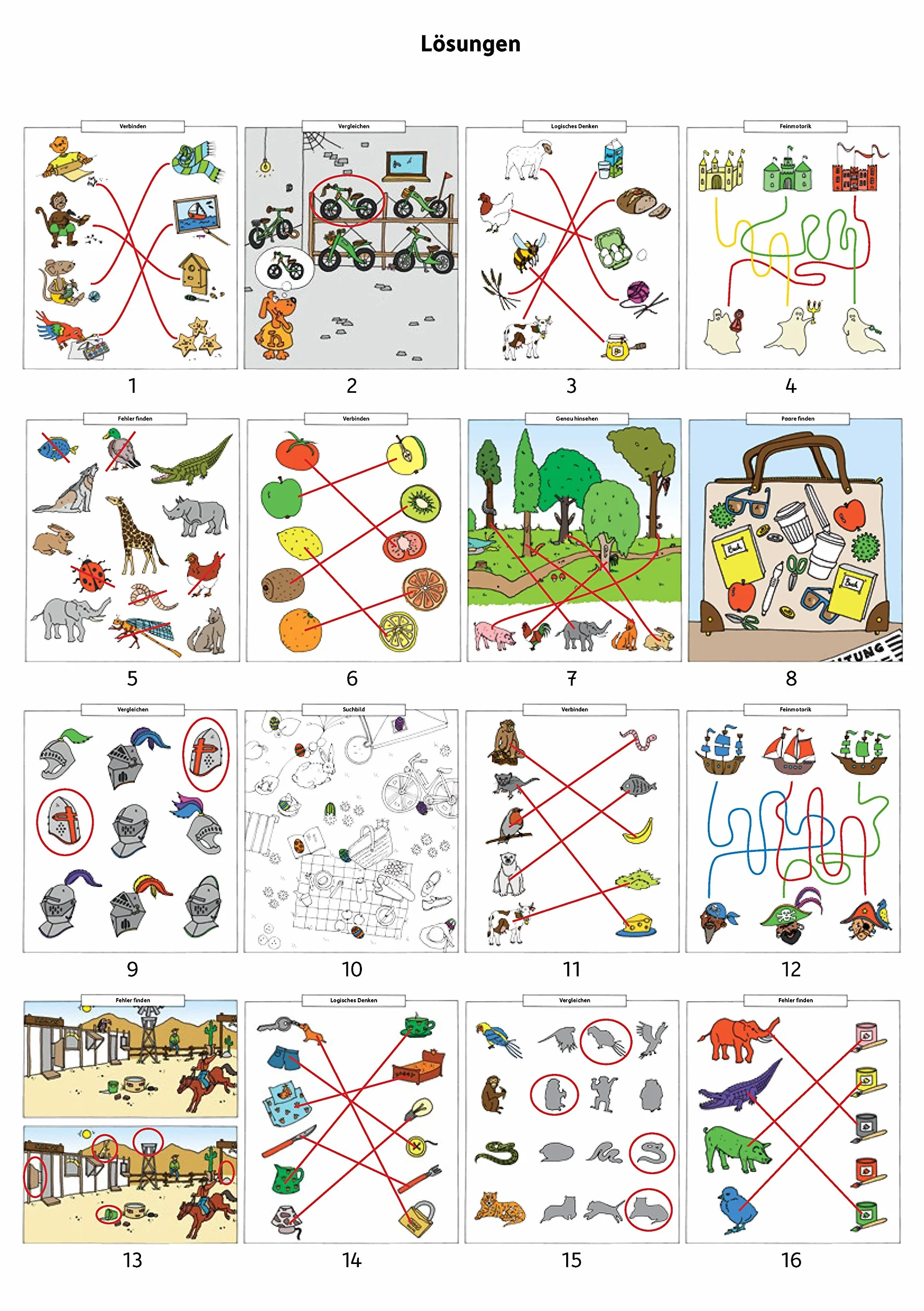 Ubungsmaterial fur kindergarten und vorschule - t622 - kindergartenblock - verbinden, vergleichen, f: A5-Block: 622