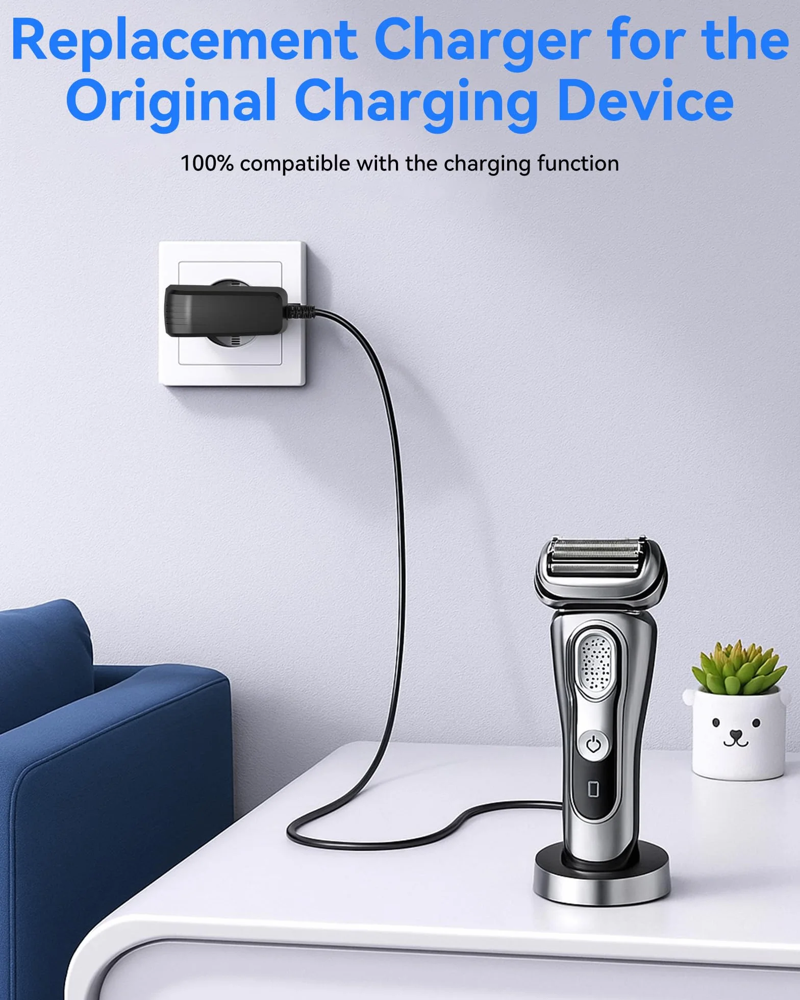 Kabel do ładowania Braun Series 9 8 7 6 5 3 1 & Silk-Epil 9 7 5 adapter zasilacz sieciowy typ 5544 5542