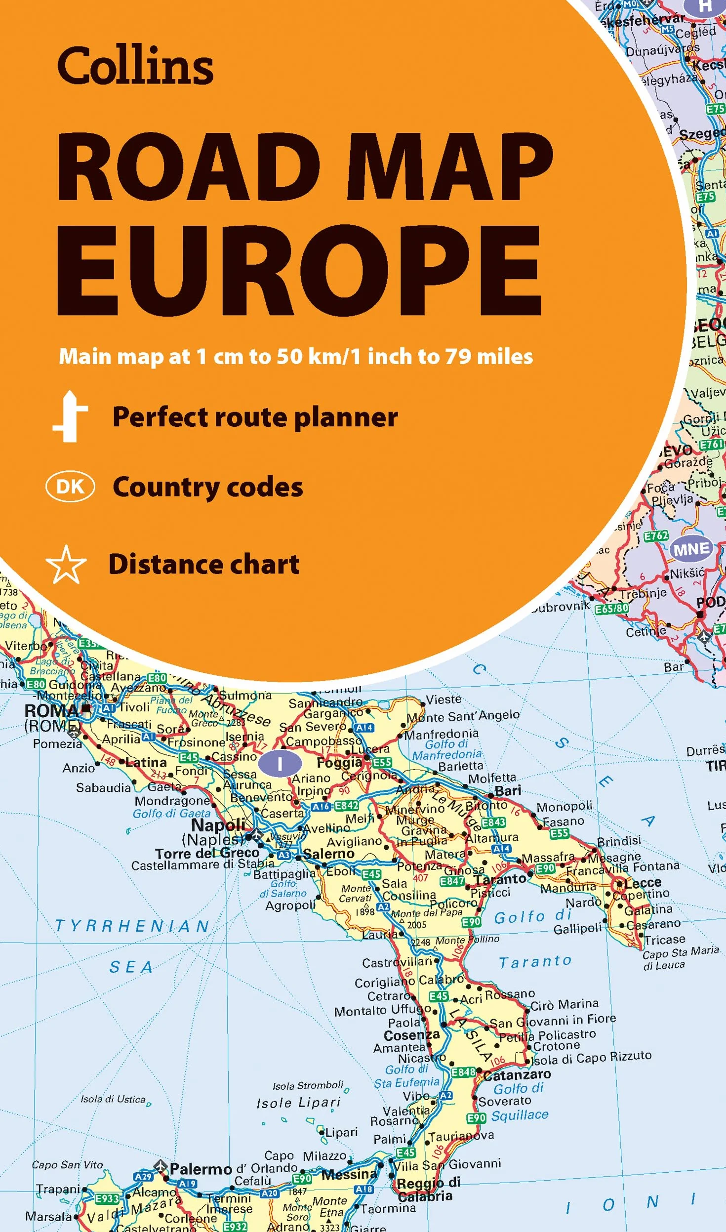 Collins Road Map of Europe: Folded map, easy to read, updated mapping