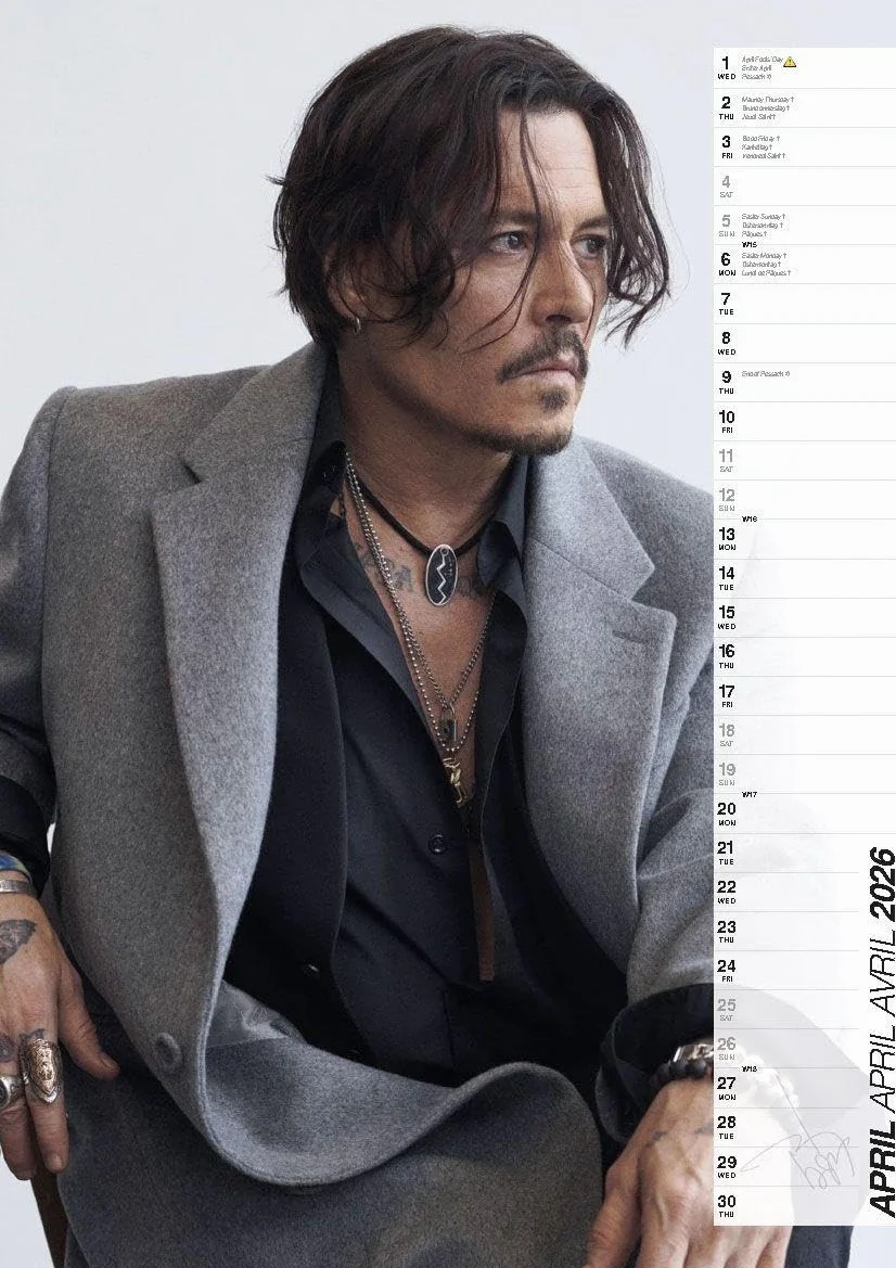 Johnny Depp 2026 - Calendrier - Calendario