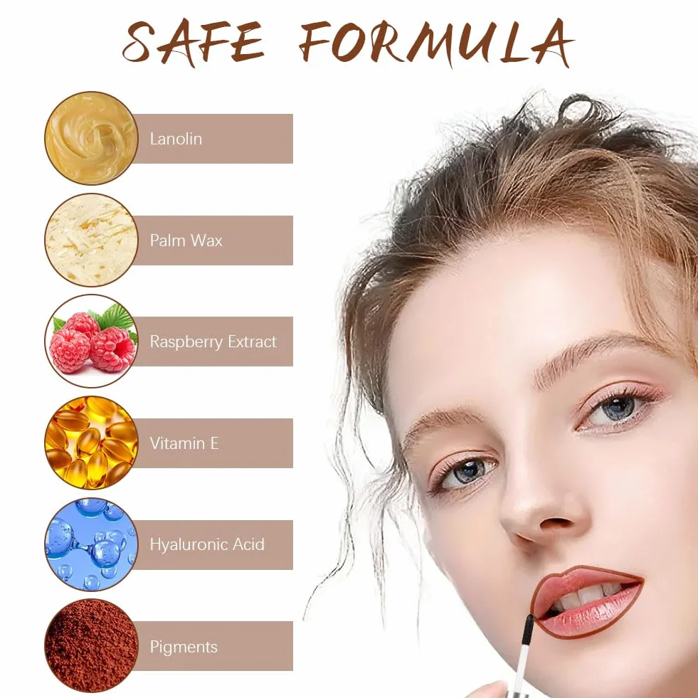 LOPHE Peel Off Lip Stain, tatuaż do ust z matowym wykończeniem, długotrwała farba do ust, odporna na działanie wody, trwała, 5 ml, czerwone wino