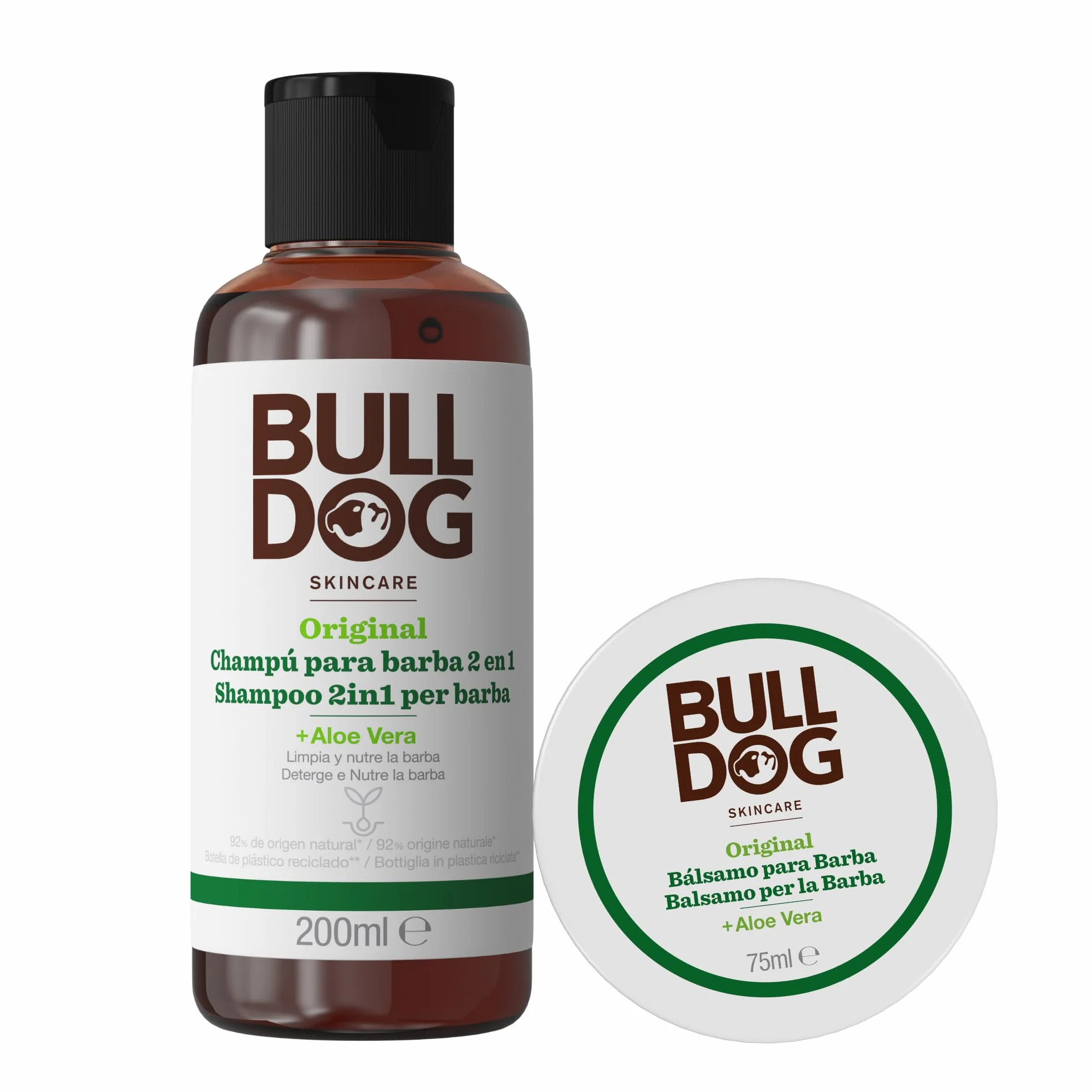 Bulldog Skincare Zestaw do pielęgnacji długiej brody szampon i odżywka 2 w 1 balsam naturalne składniki