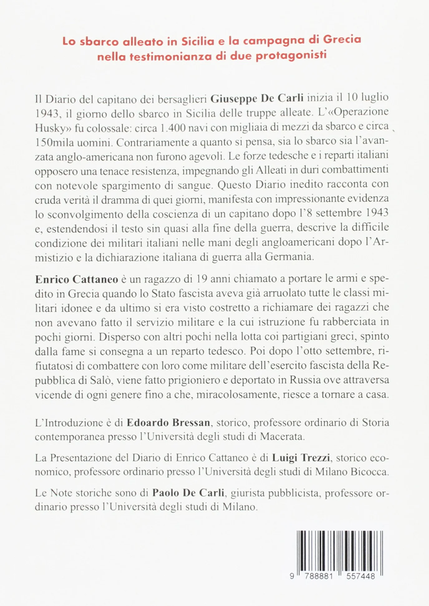 Io, militare italiano nel conflitto mondiale. Diari di guerra 1943-1945